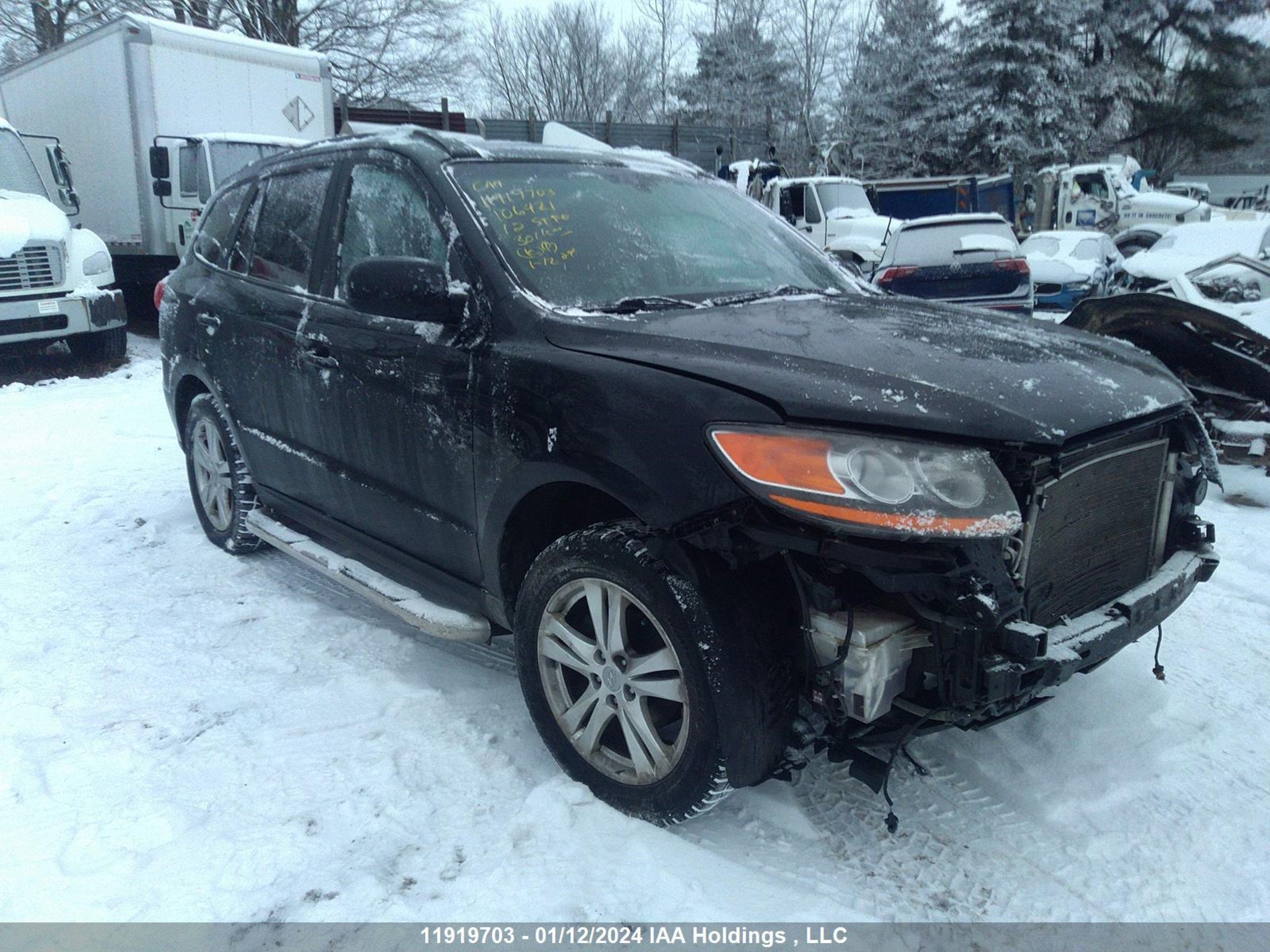 HYUNDAI SANTA FE 2012 5xyzg3ab0cg106421