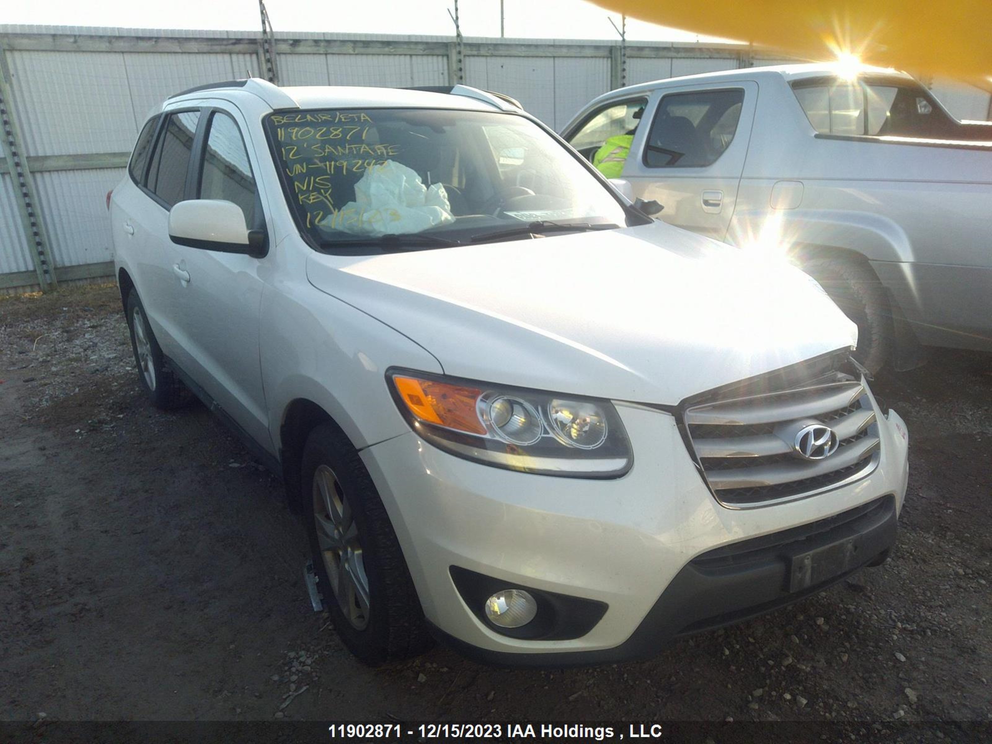 HYUNDAI SANTA FE 2012 5xyzg3abxcg119242