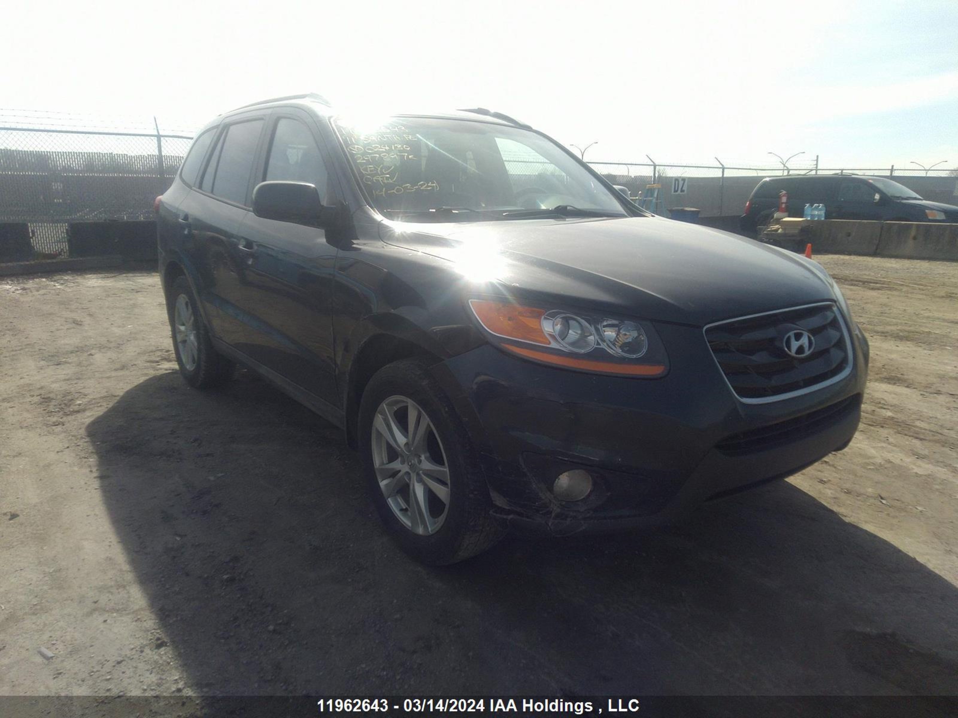 HYUNDAI SANTA FE 2011 5xyzg4ag6bg024130