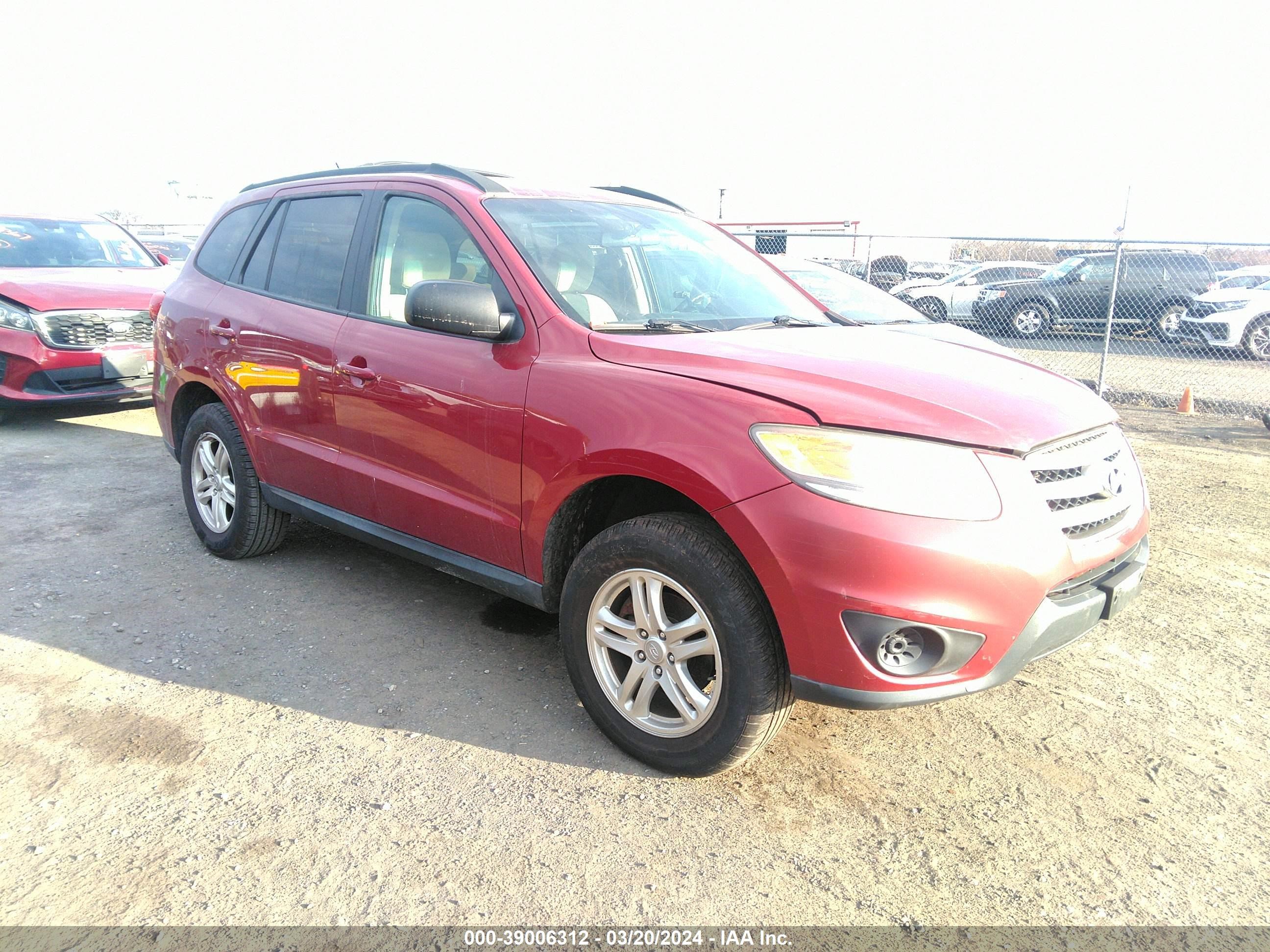 HYUNDAI SANTA FE 2012 5xyzgdab6cg136495