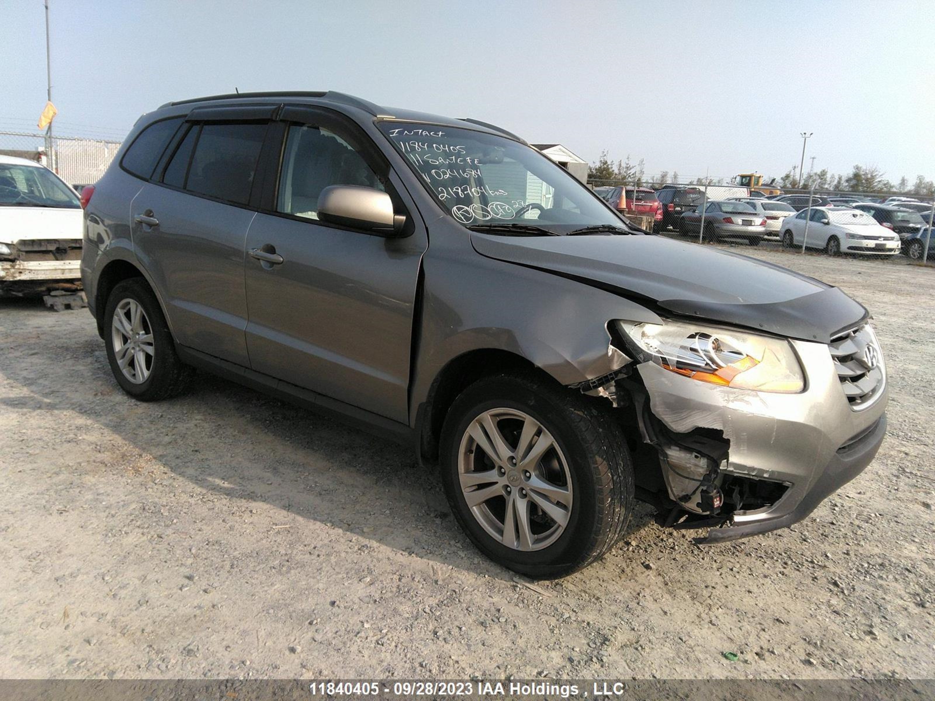 HYUNDAI SANTA FE 2011 5xyzgdag5bg024684