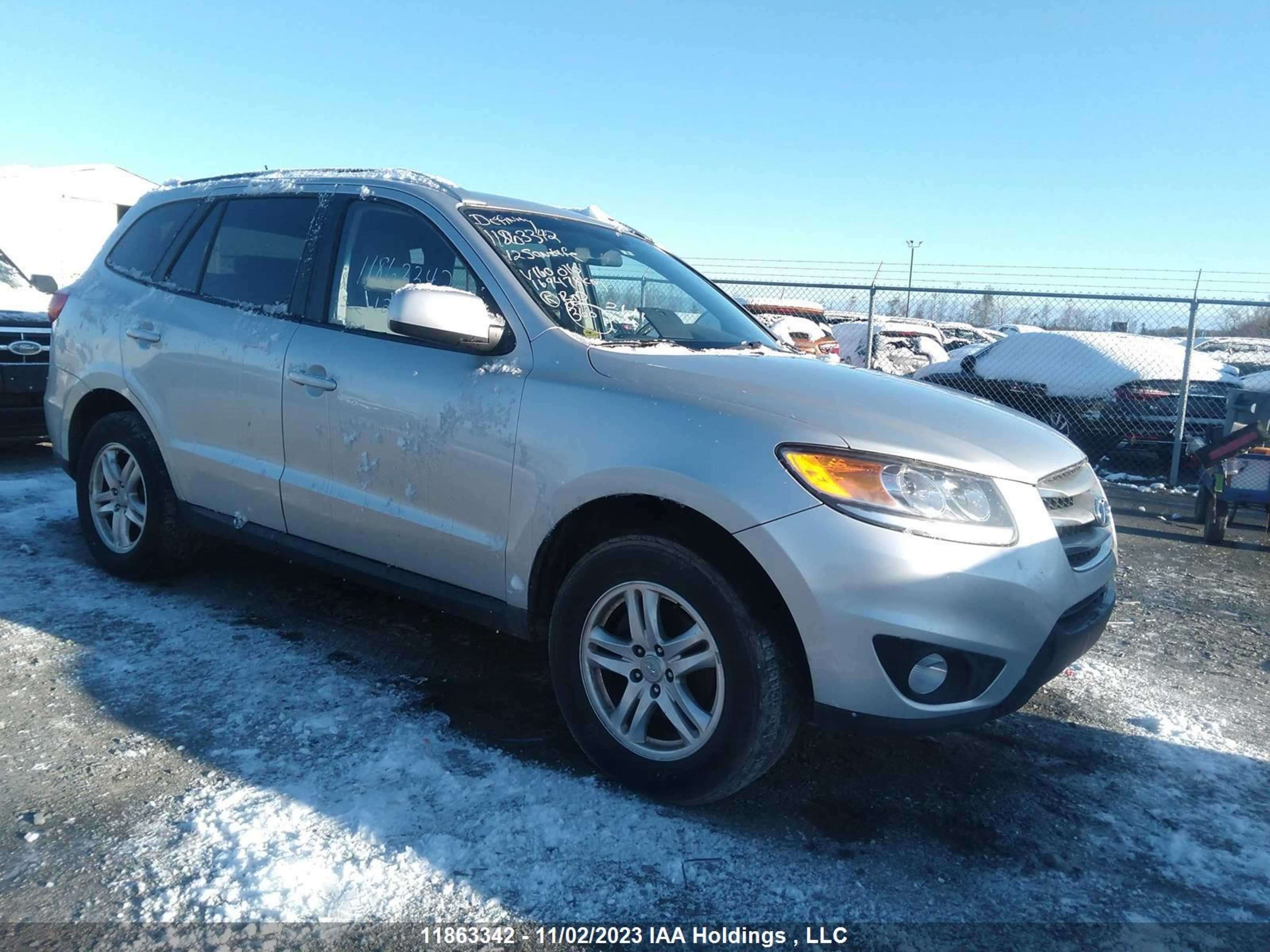 HYUNDAI SANTA FE 2012 5xyzgdag6cg160016