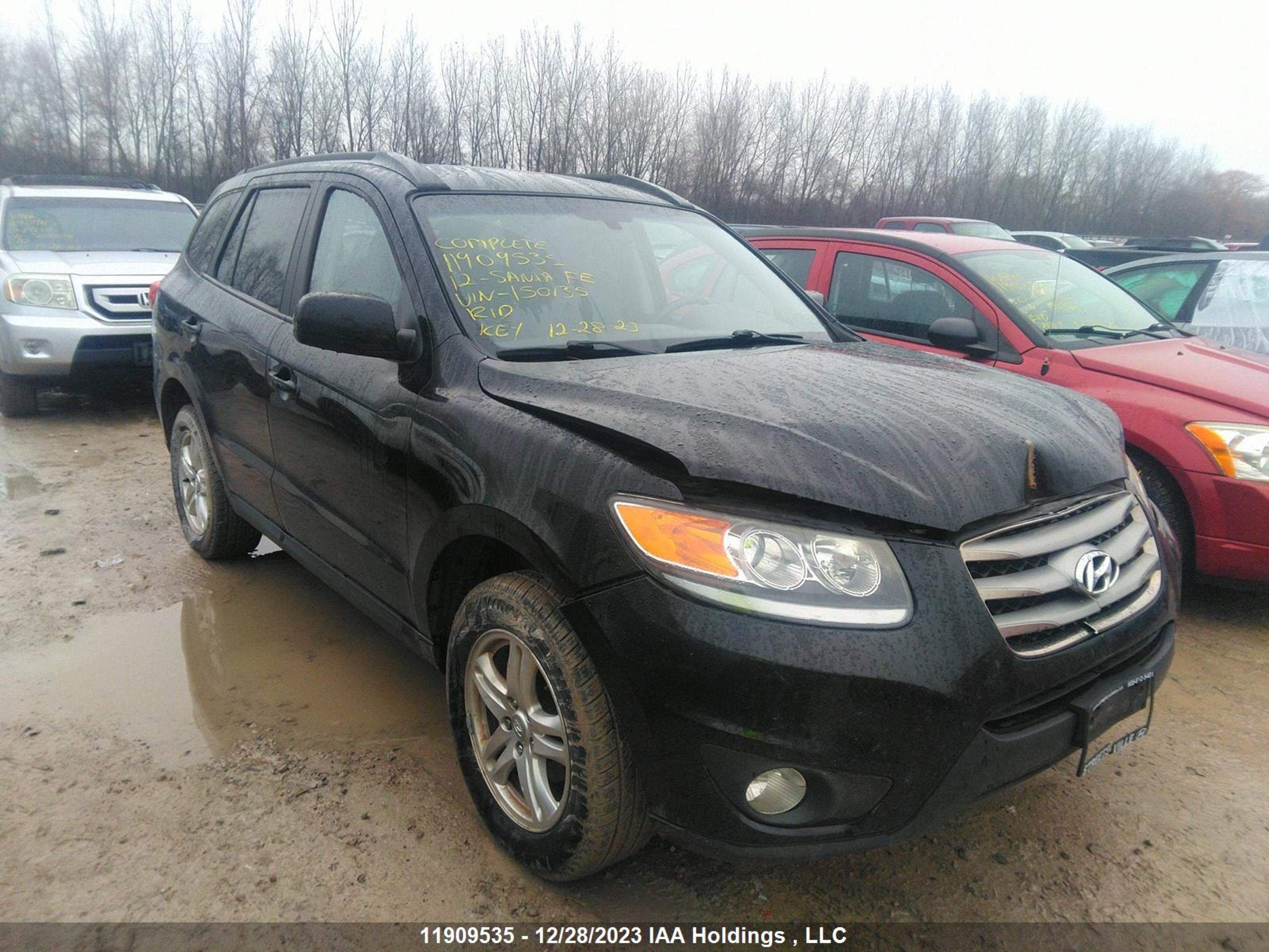 HYUNDAI SANTA FE 2012 5xyzgdag8cg150135