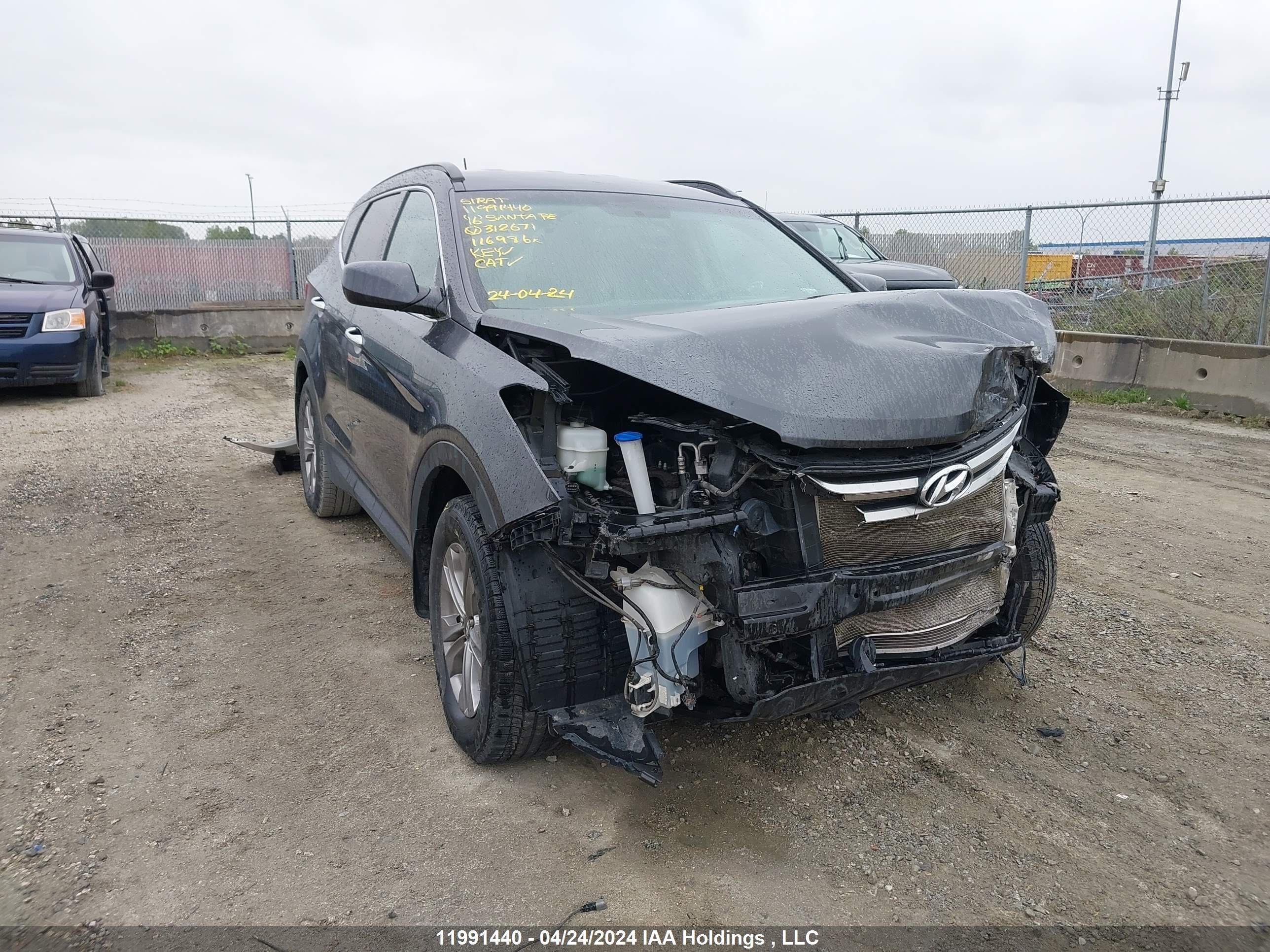 HYUNDAI SANTA FE 2016 5xyzt3lb3gg312671