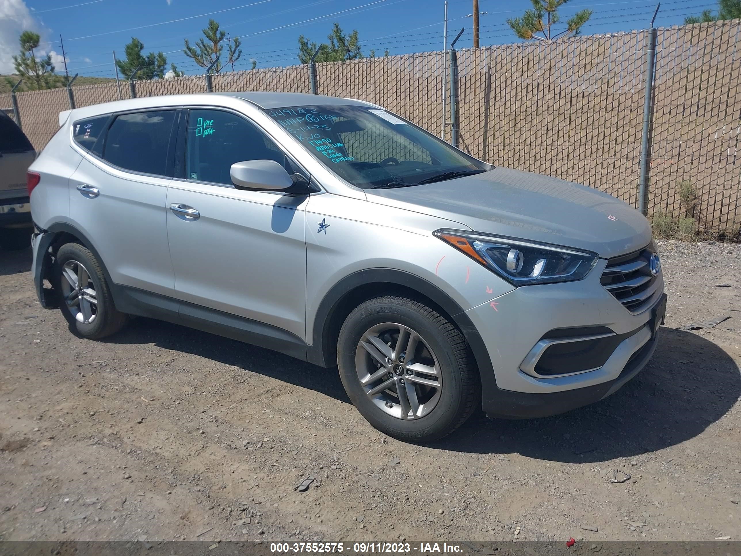 HYUNDAI SANTA FE 2018 5xyztdlb2jg552176