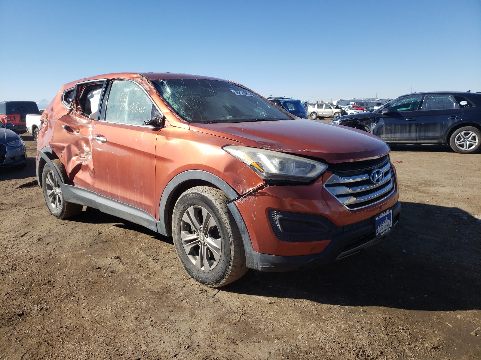 HYUNDAI SANTA FE S 2013 5xyztdlb9dg043576