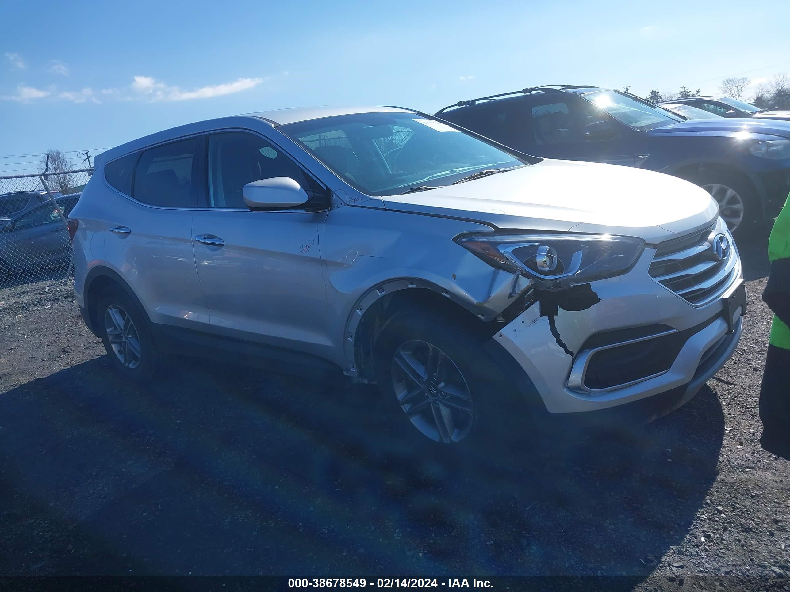 HYUNDAI SANTA FE 2018 5xyztdlb9jg569802