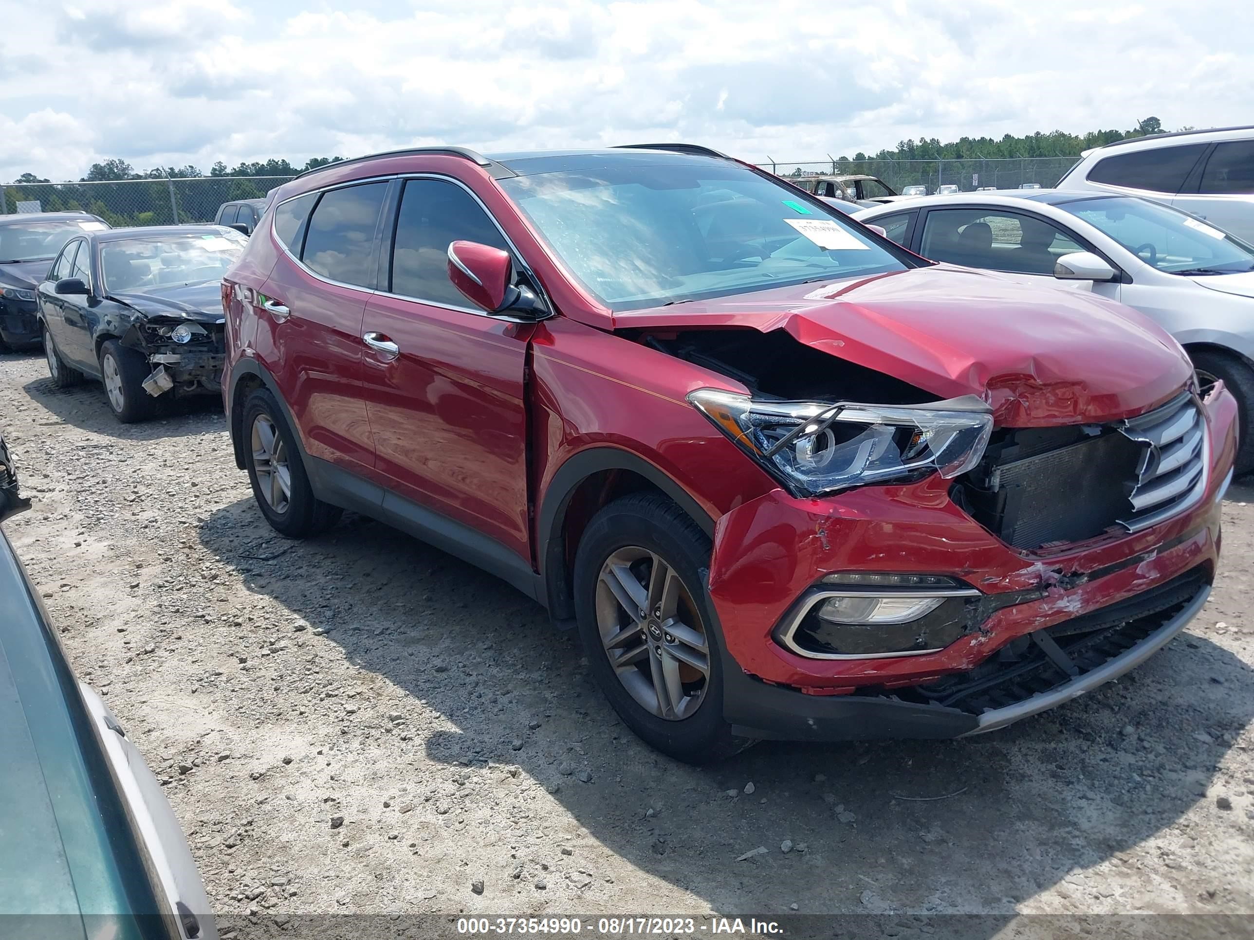 HYUNDAI SANTA FE 2017 5xyzu3lb0hg390324