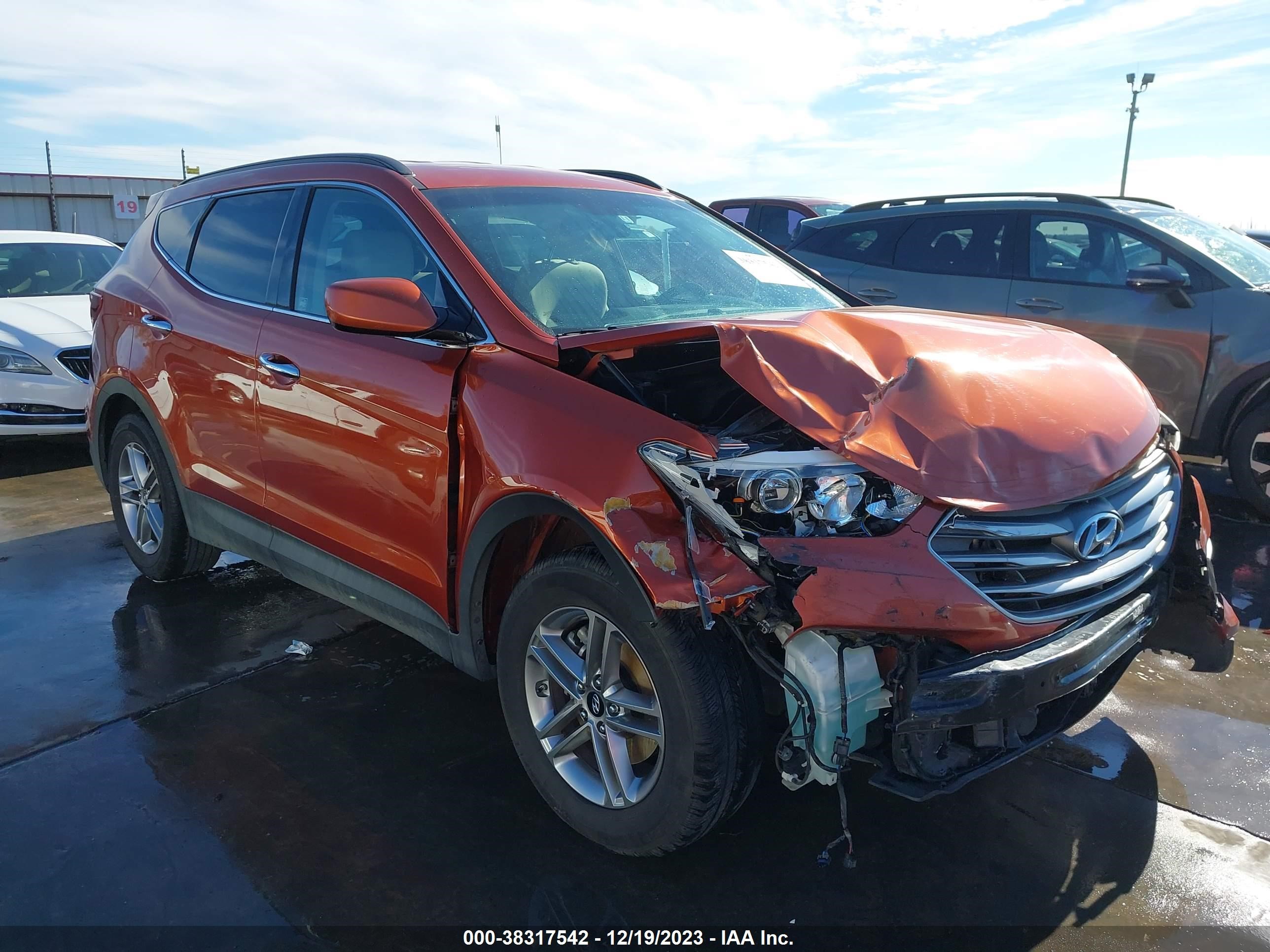 HYUNDAI SANTA FE 2017 5xyzu3lb5hg441266