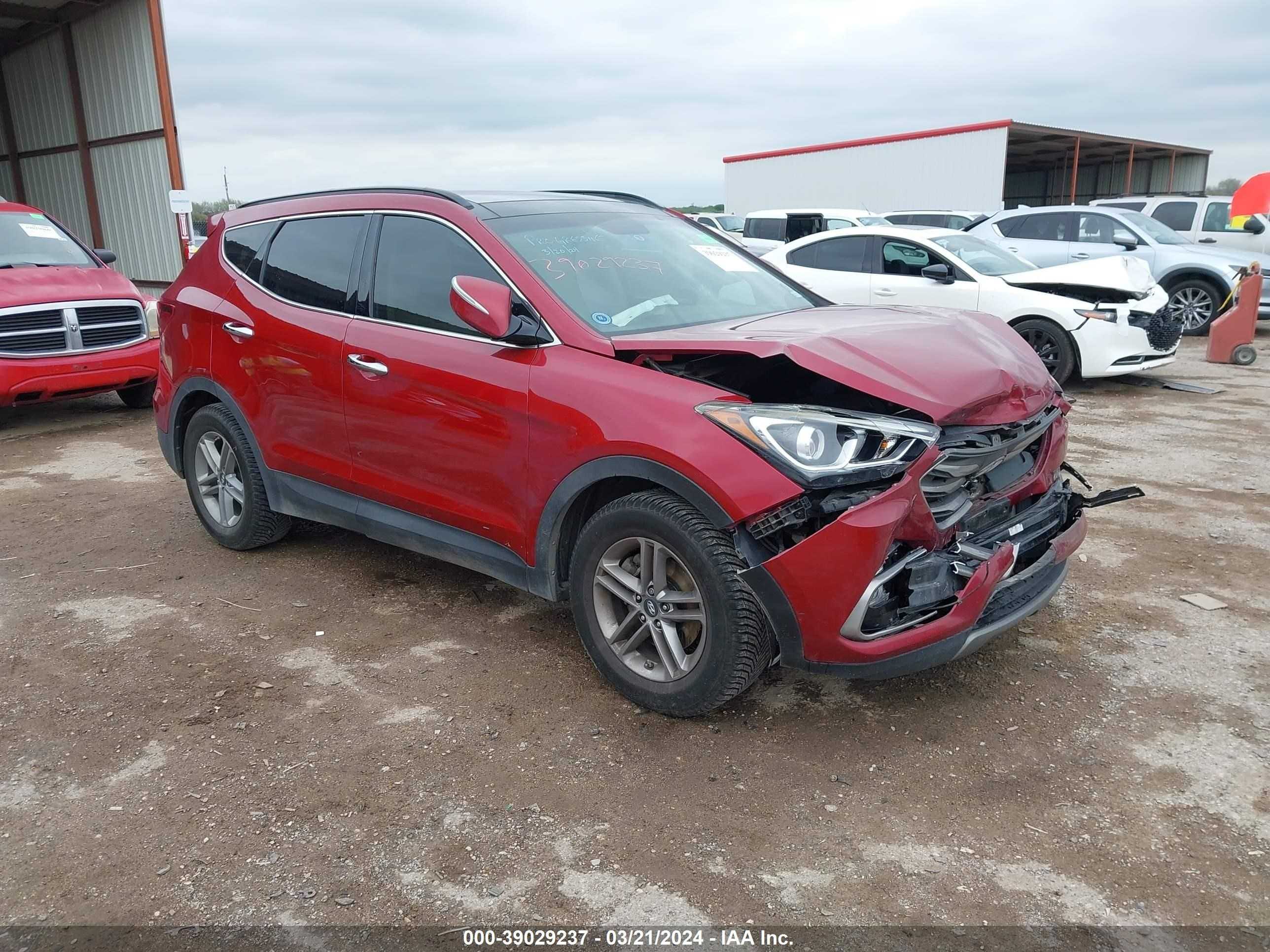 HYUNDAI SANTA FE 2018 5xyzu3lb5jg519082