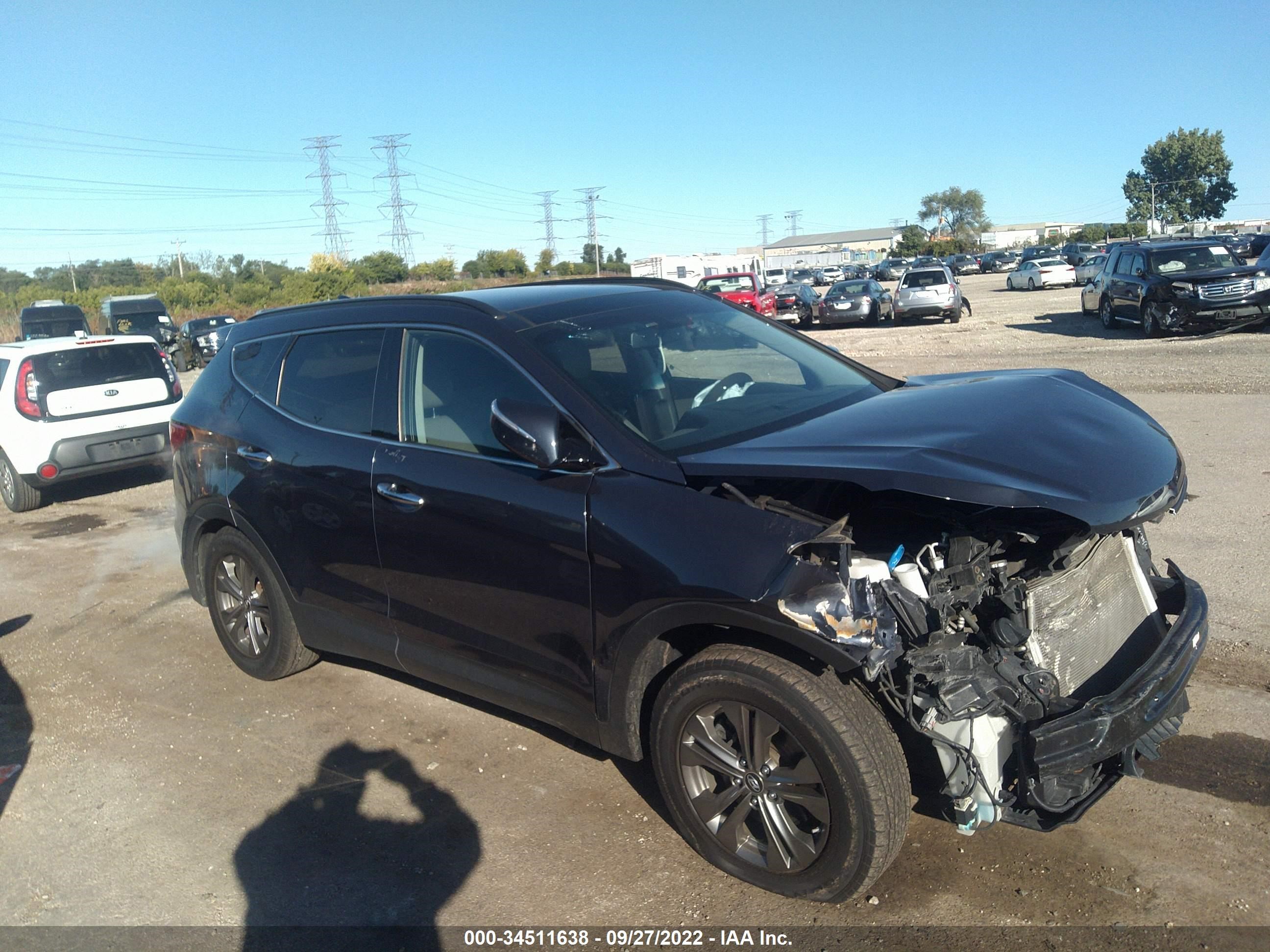 HYUNDAI SANTA FE 2014 5xyzu3lb6eg220156