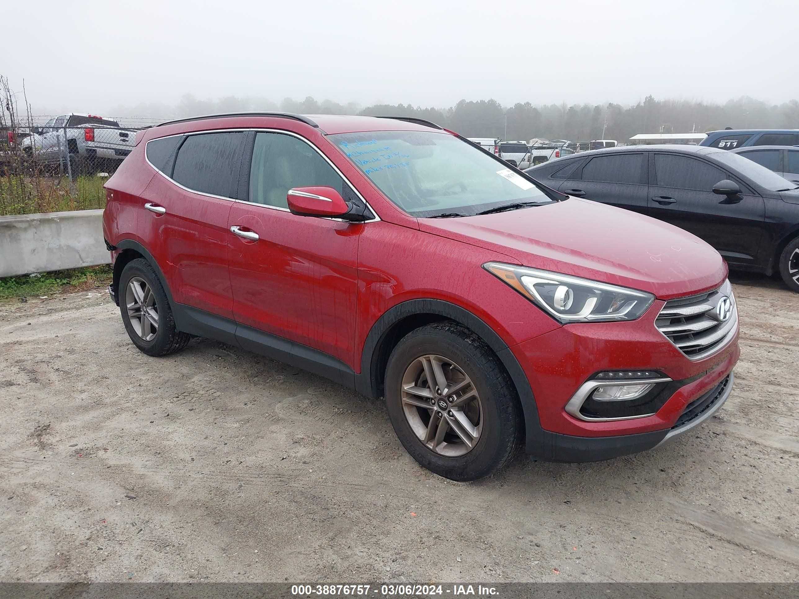 HYUNDAI SANTA FE 2017 5xyzu3lb6hg474244