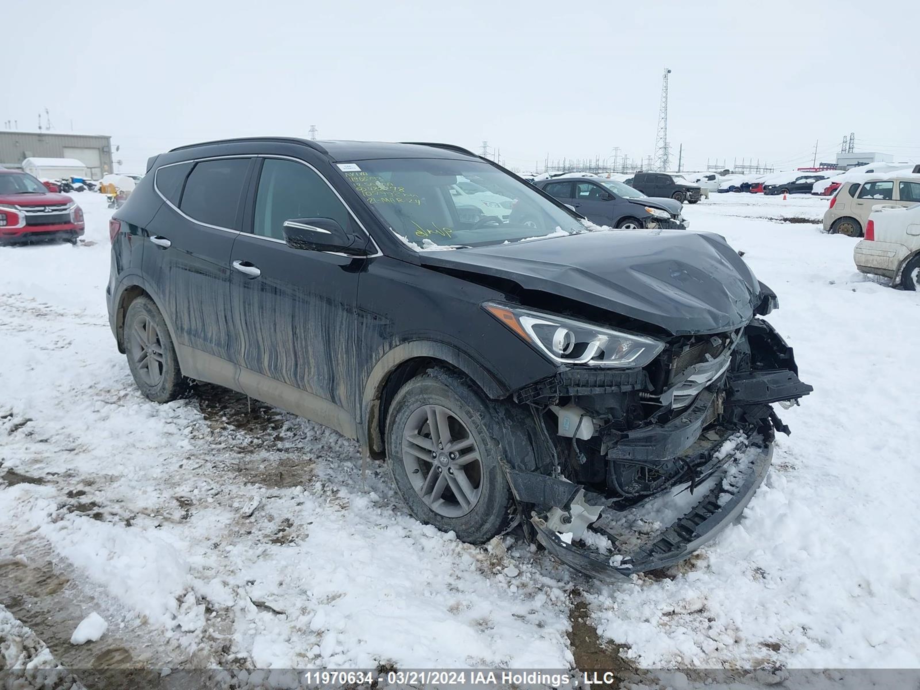 HYUNDAI SANTA FE 2017 5xyzu3lb8hg482278