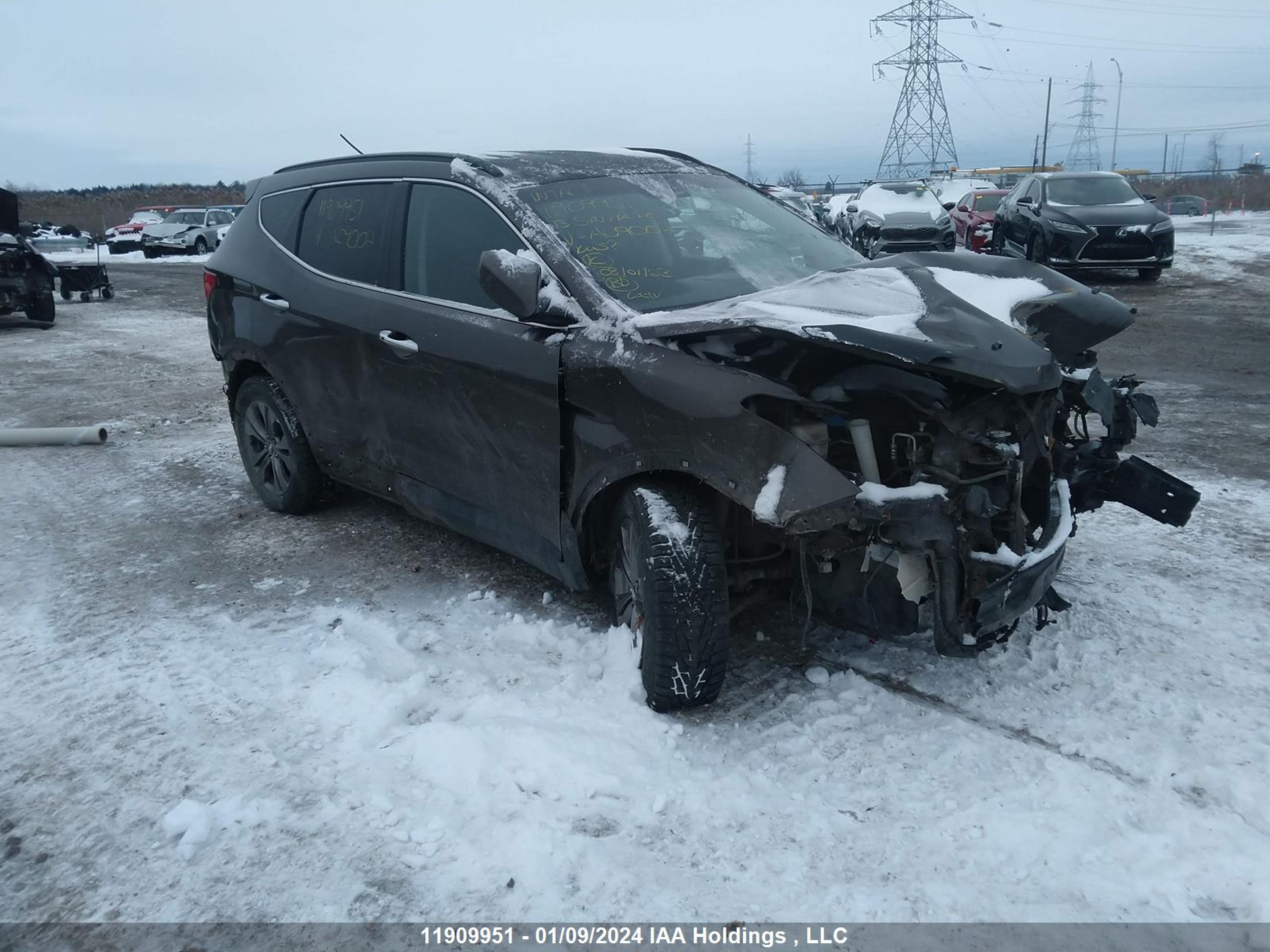 HYUNDAI SANTA FE 2013 5xyzudla0dg109002