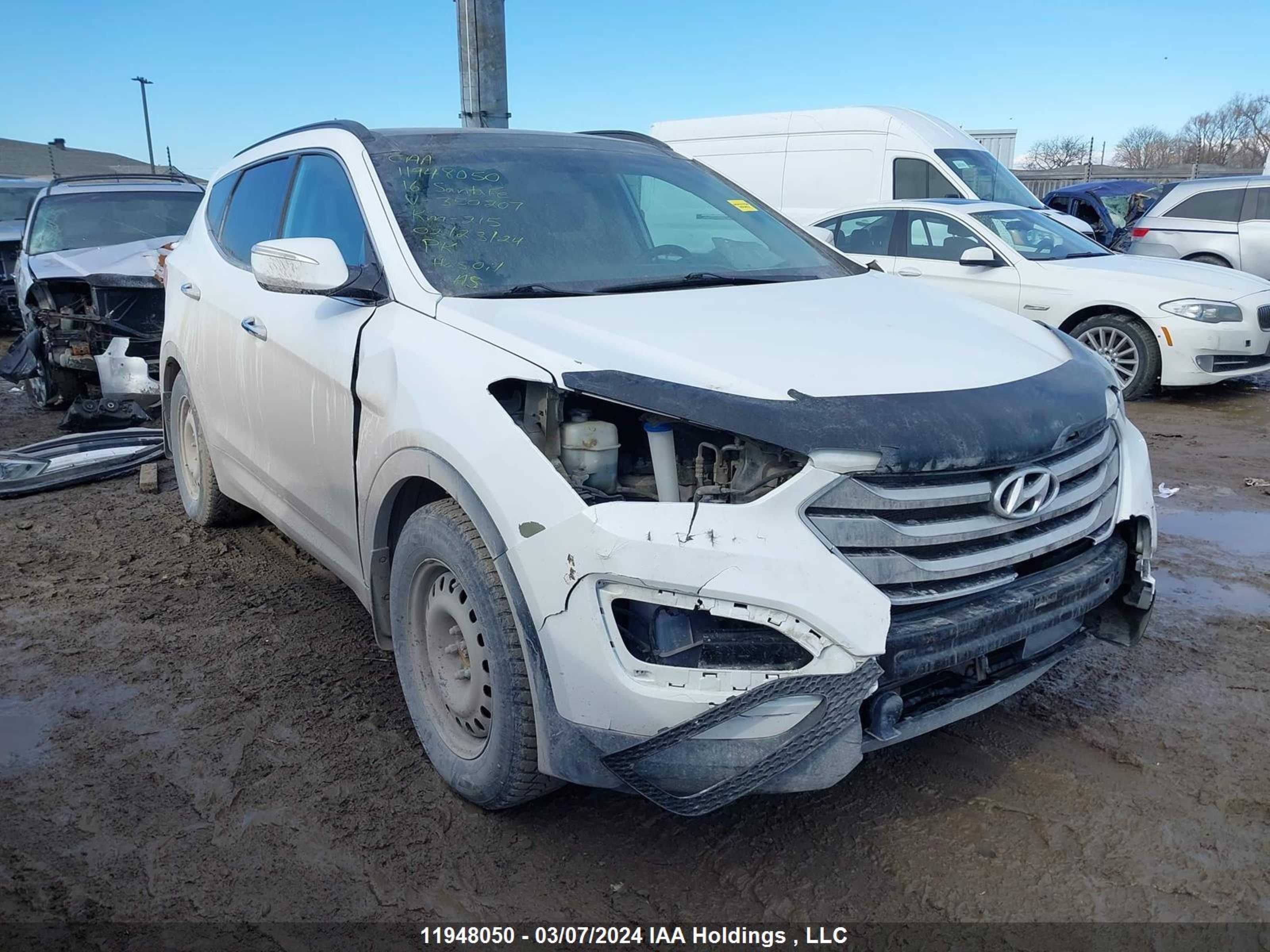 HYUNDAI SANTA FE 2016 5xyzudla0gg350207