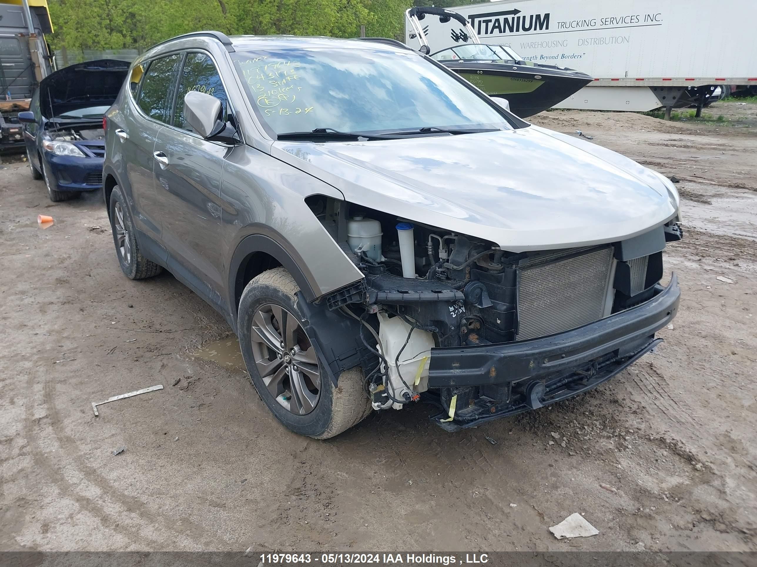 HYUNDAI SANTA FE 2013 5xyzudla3dg043173