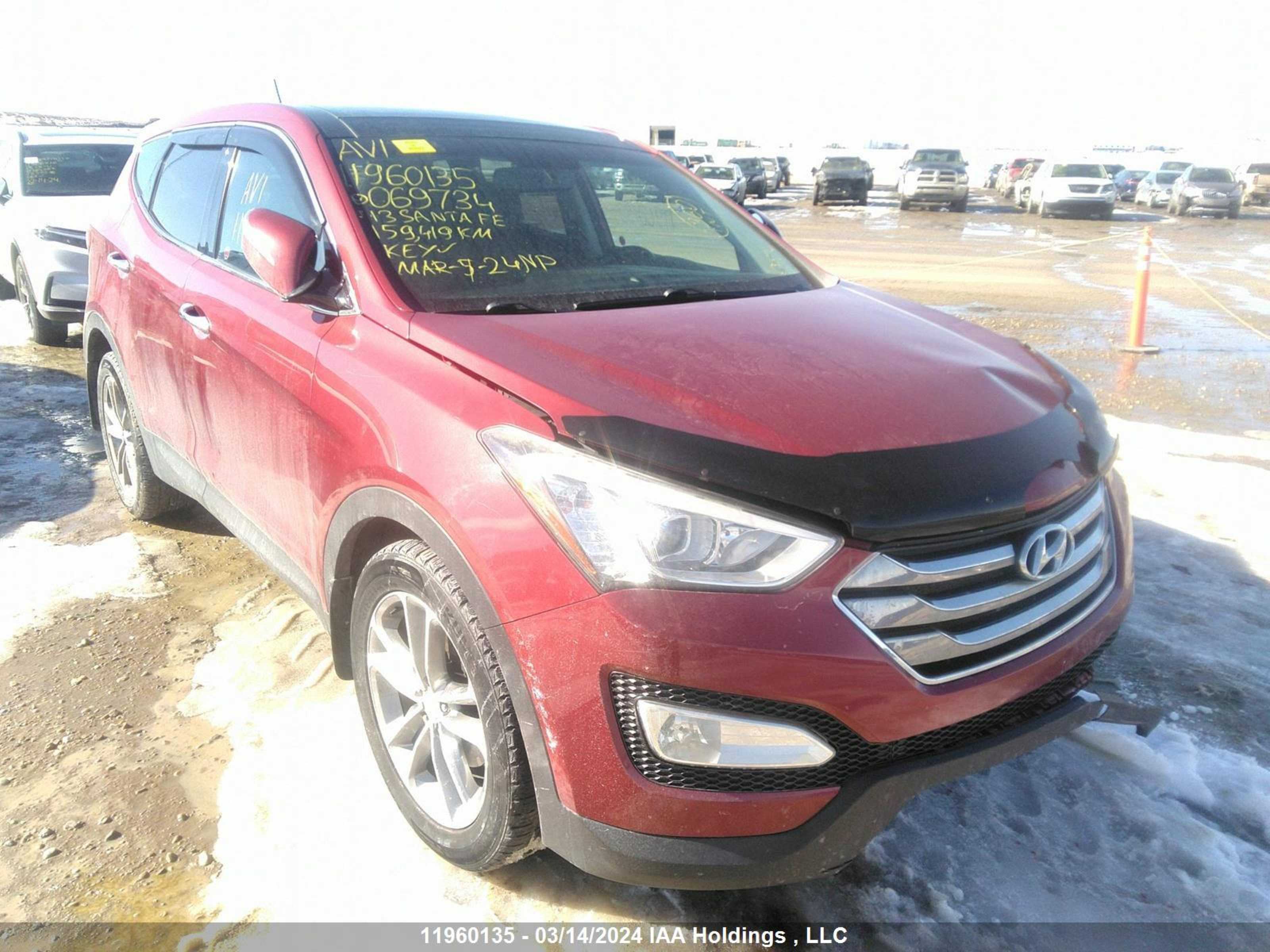 HYUNDAI SANTA FE 2013 5xyzudla4dg069734