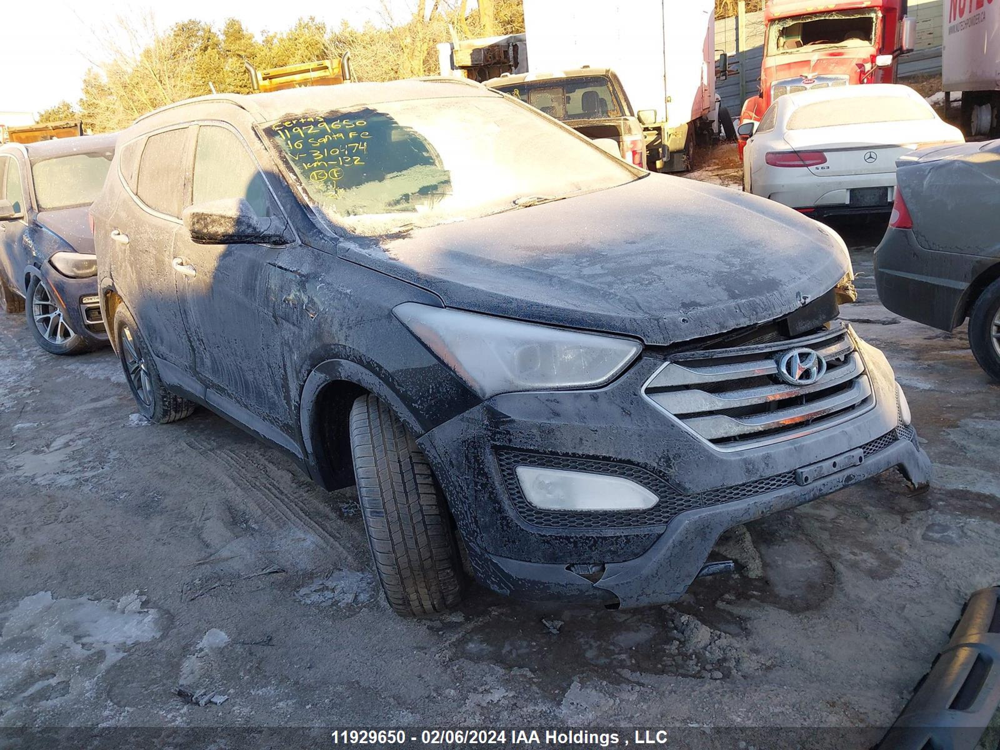 HYUNDAI SANTA FE 2016 5xyzudlaxgg310474