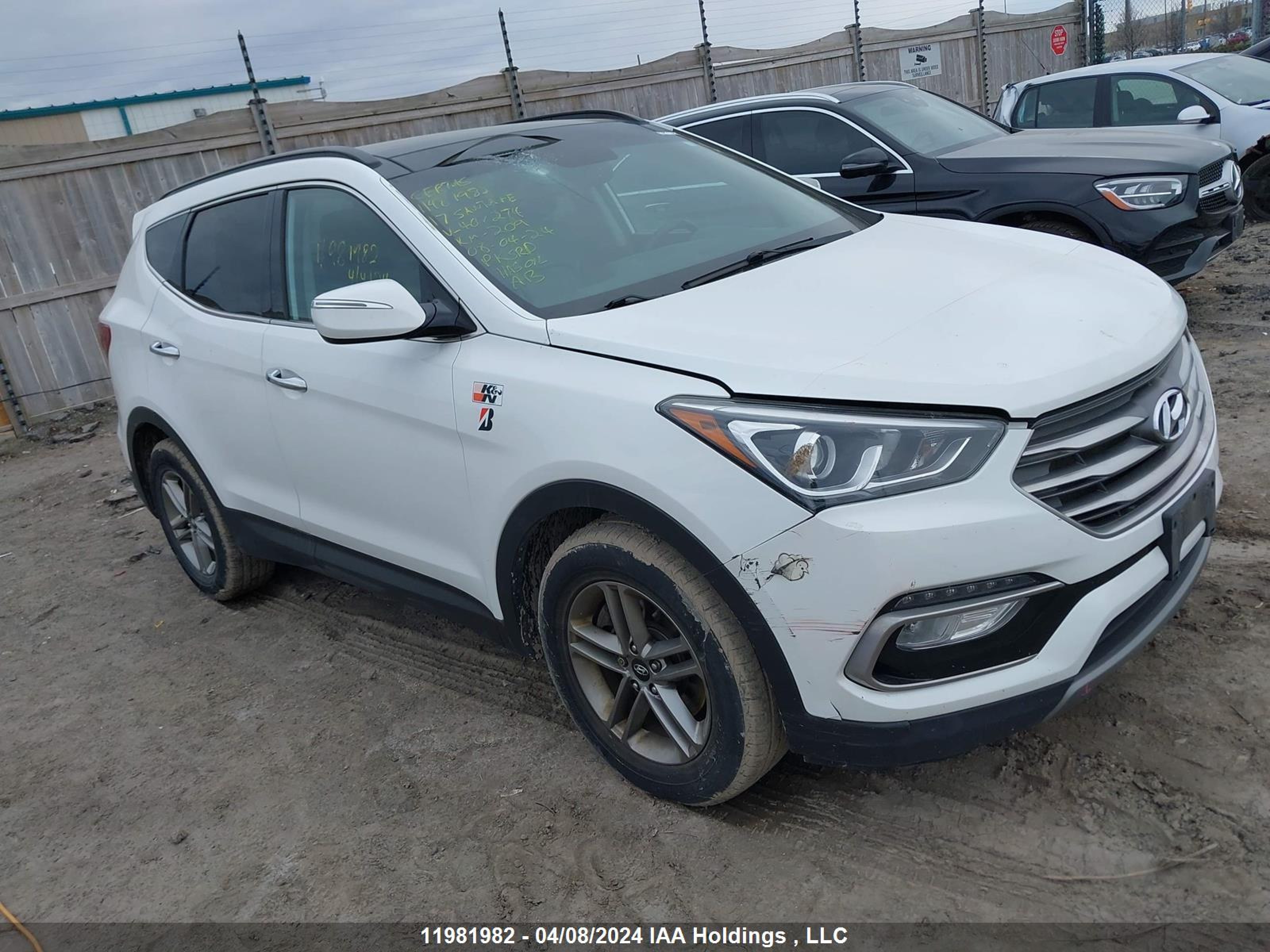 HYUNDAI SANTA FE 2017 5xyzudlb2hg407274