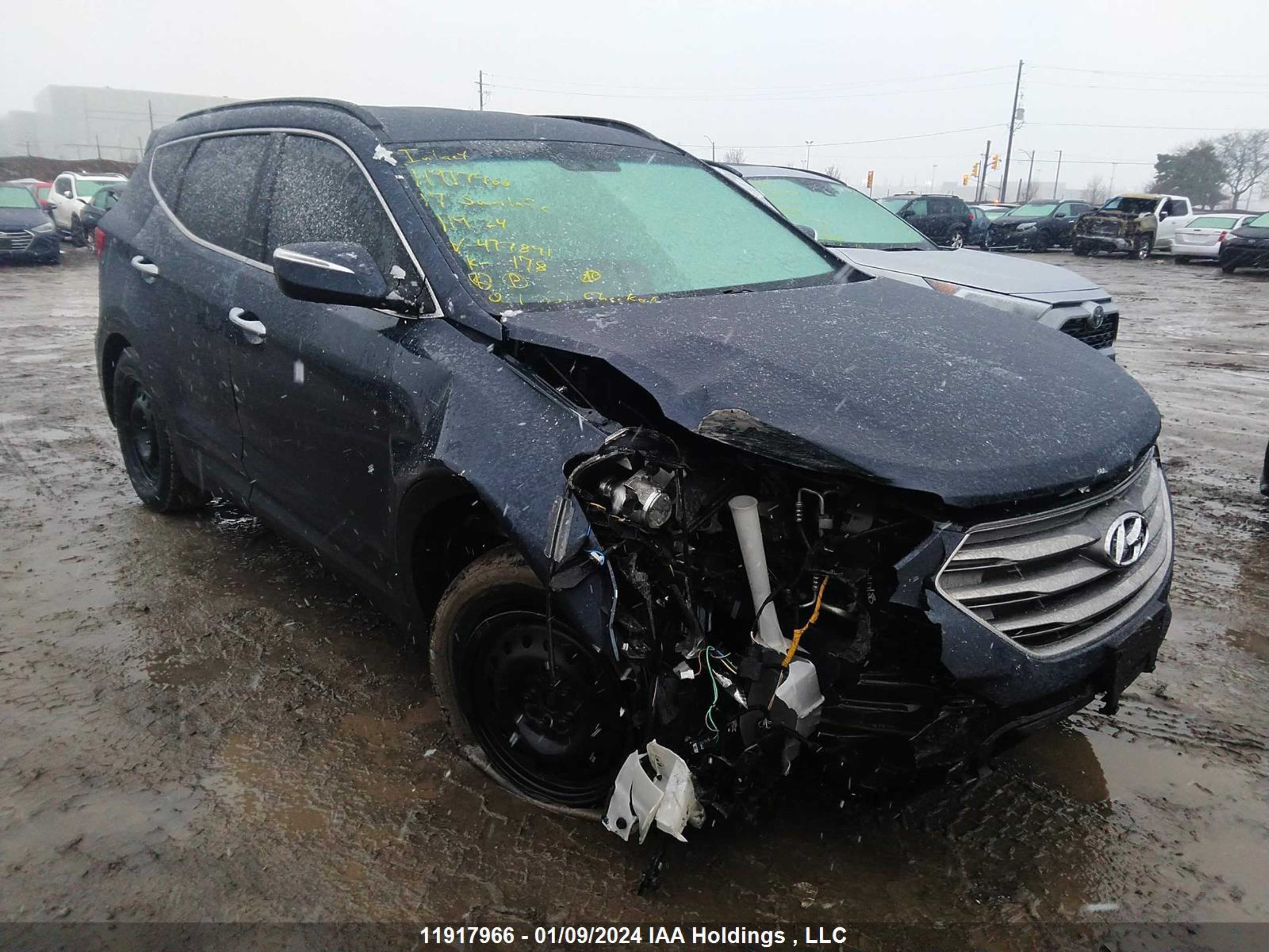 HYUNDAI SANTA FE 2017 5xyzudlb2hg477891