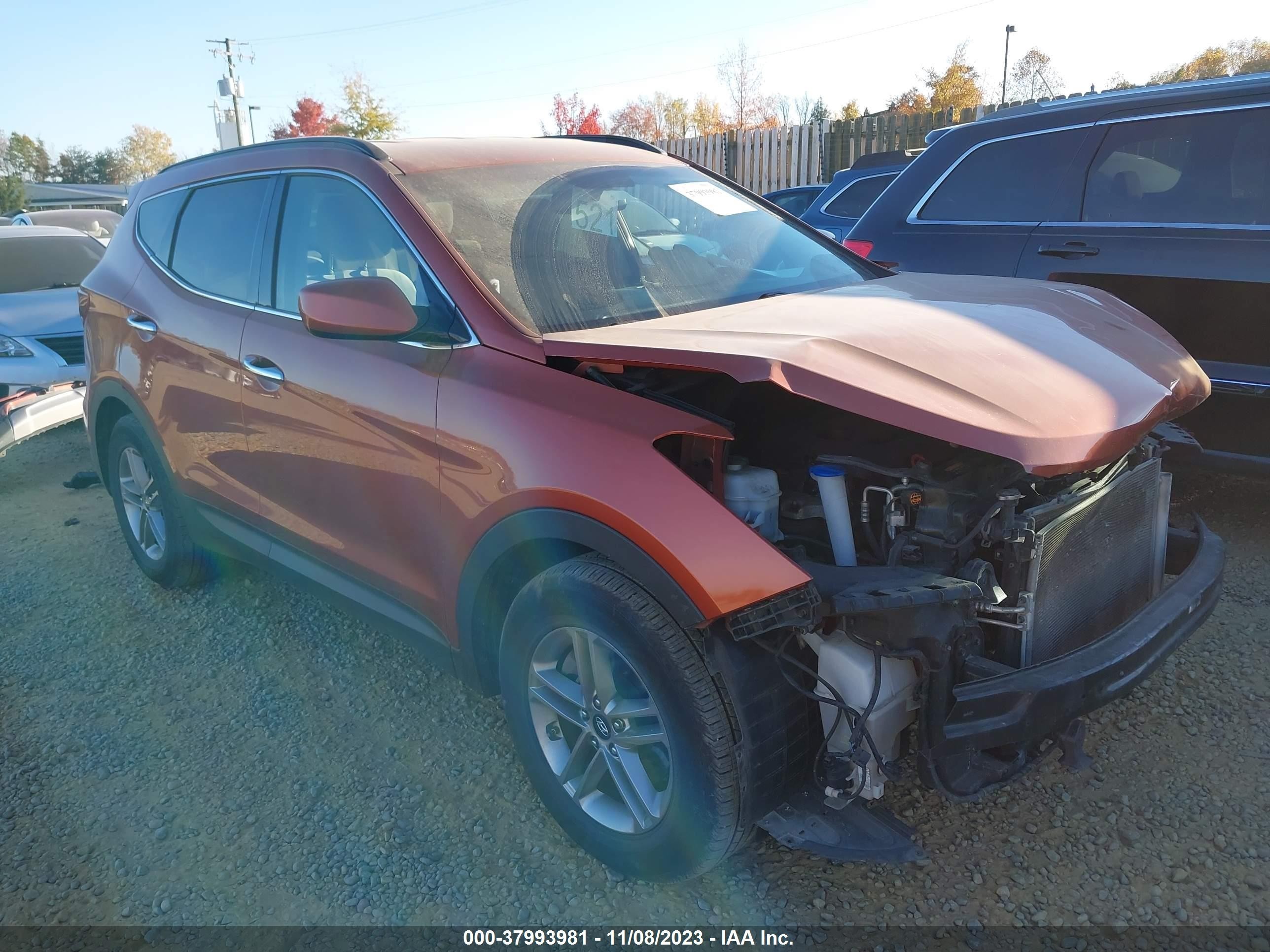 HYUNDAI SANTA FE 2017 5xyzudlb3hg411415