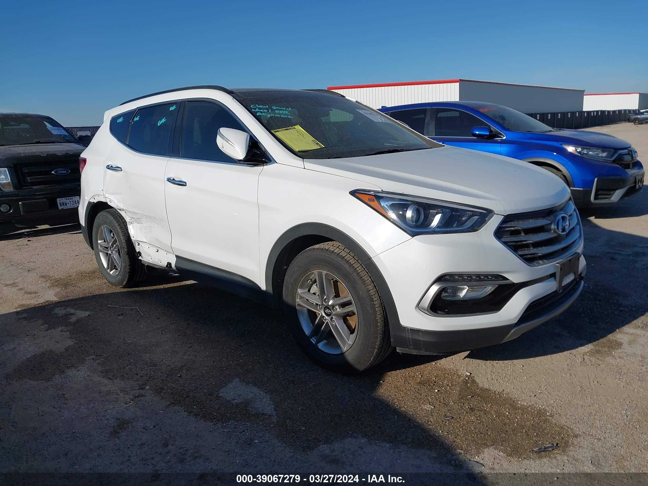 HYUNDAI SANTA FE 2017 5xyzudlb3hg485529