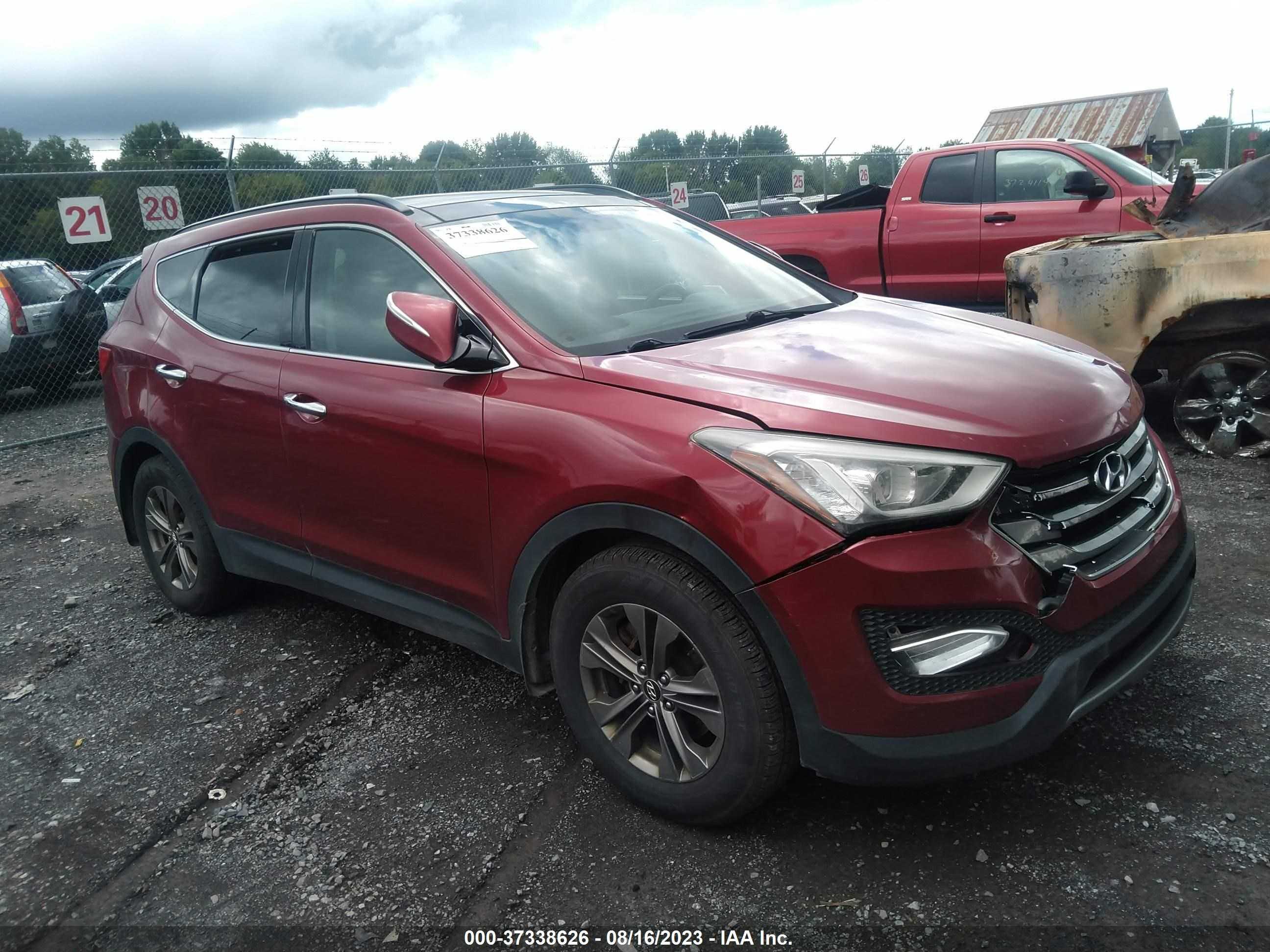 HYUNDAI SANTA FE 2014 5xyzudlbxeg137996