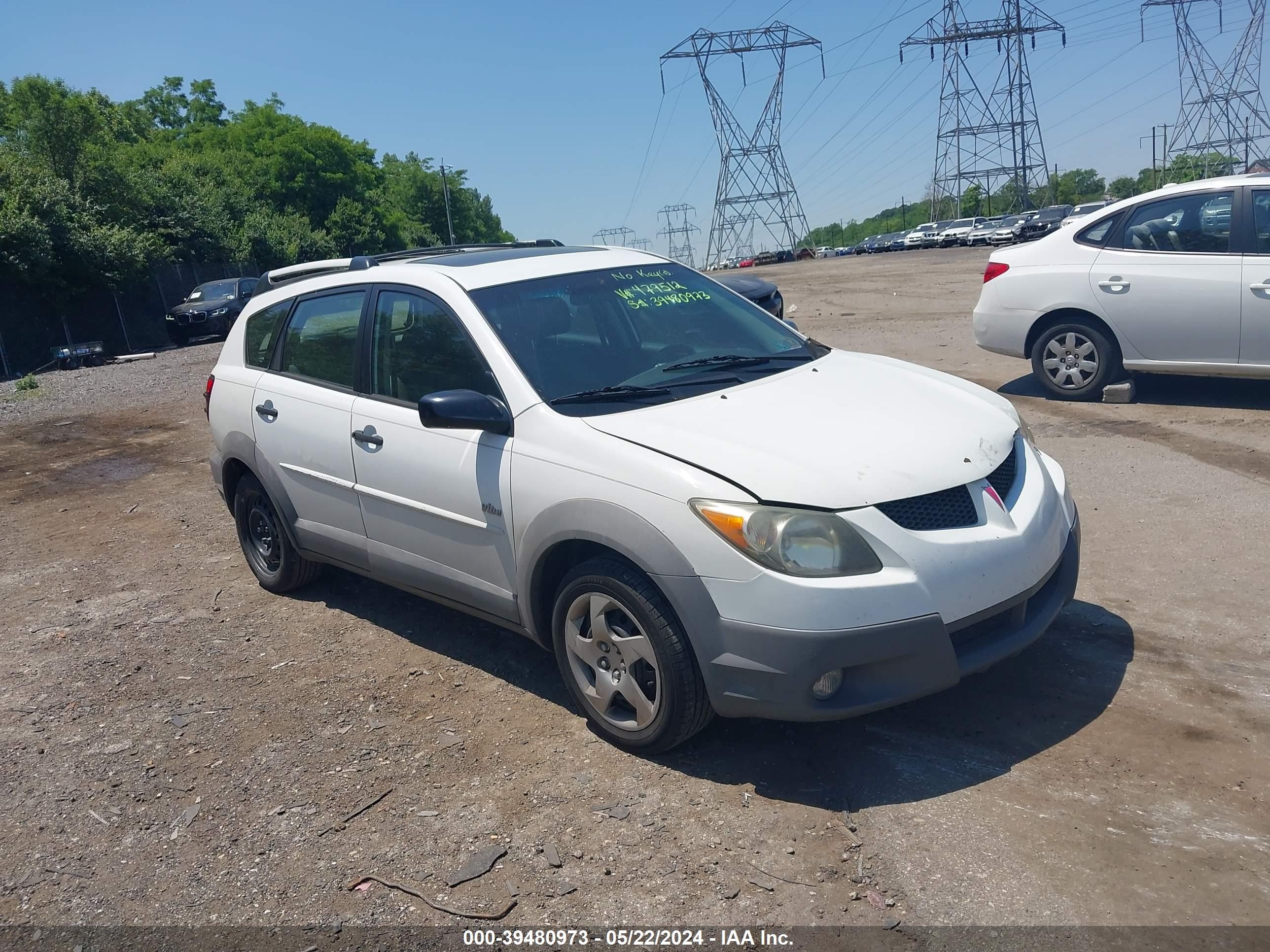 PONTIAC VIBE 2003 5y2sl62803z479512