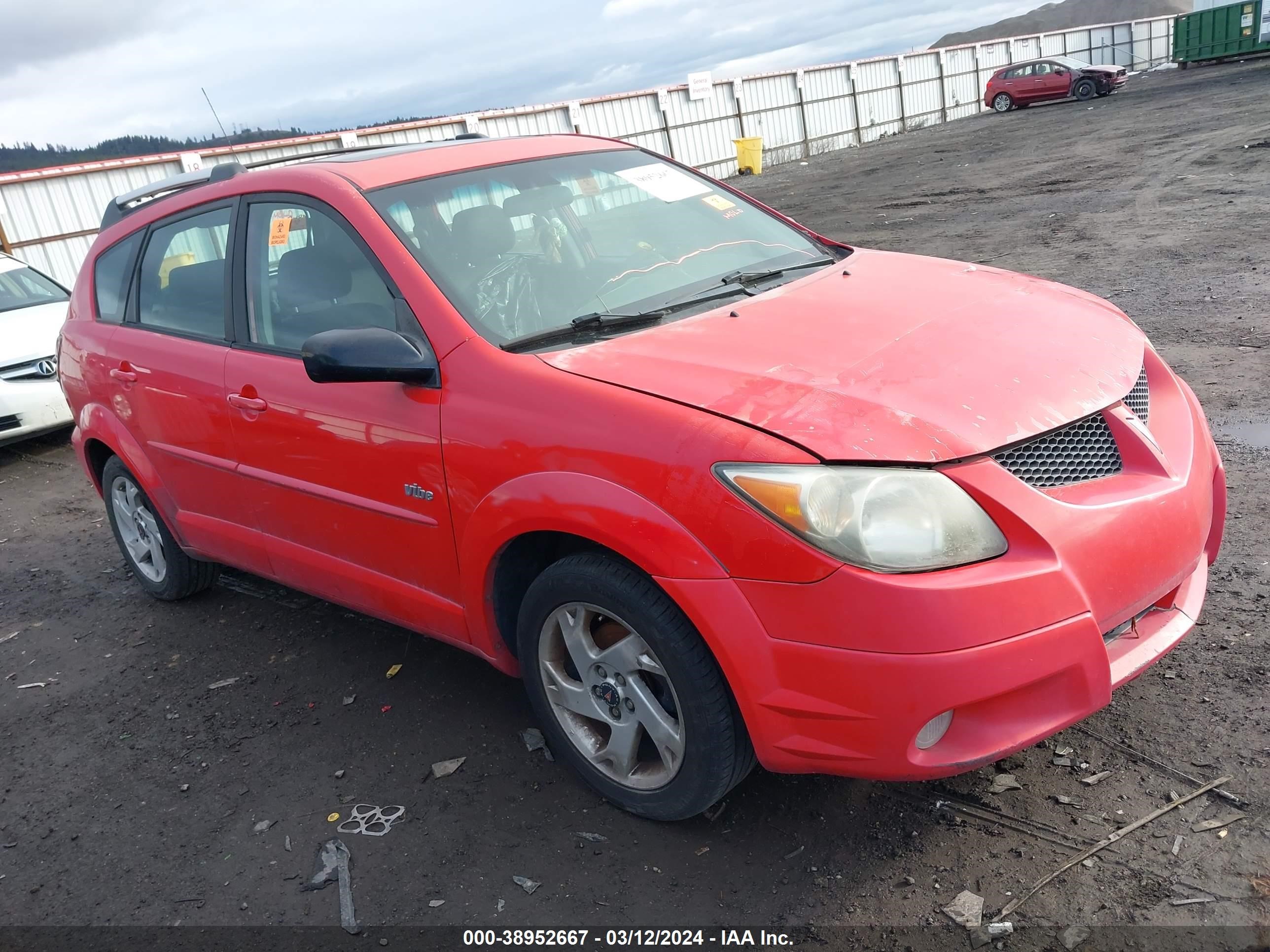 PONTIAC VIBE 2003 5y2sl628x3z455850