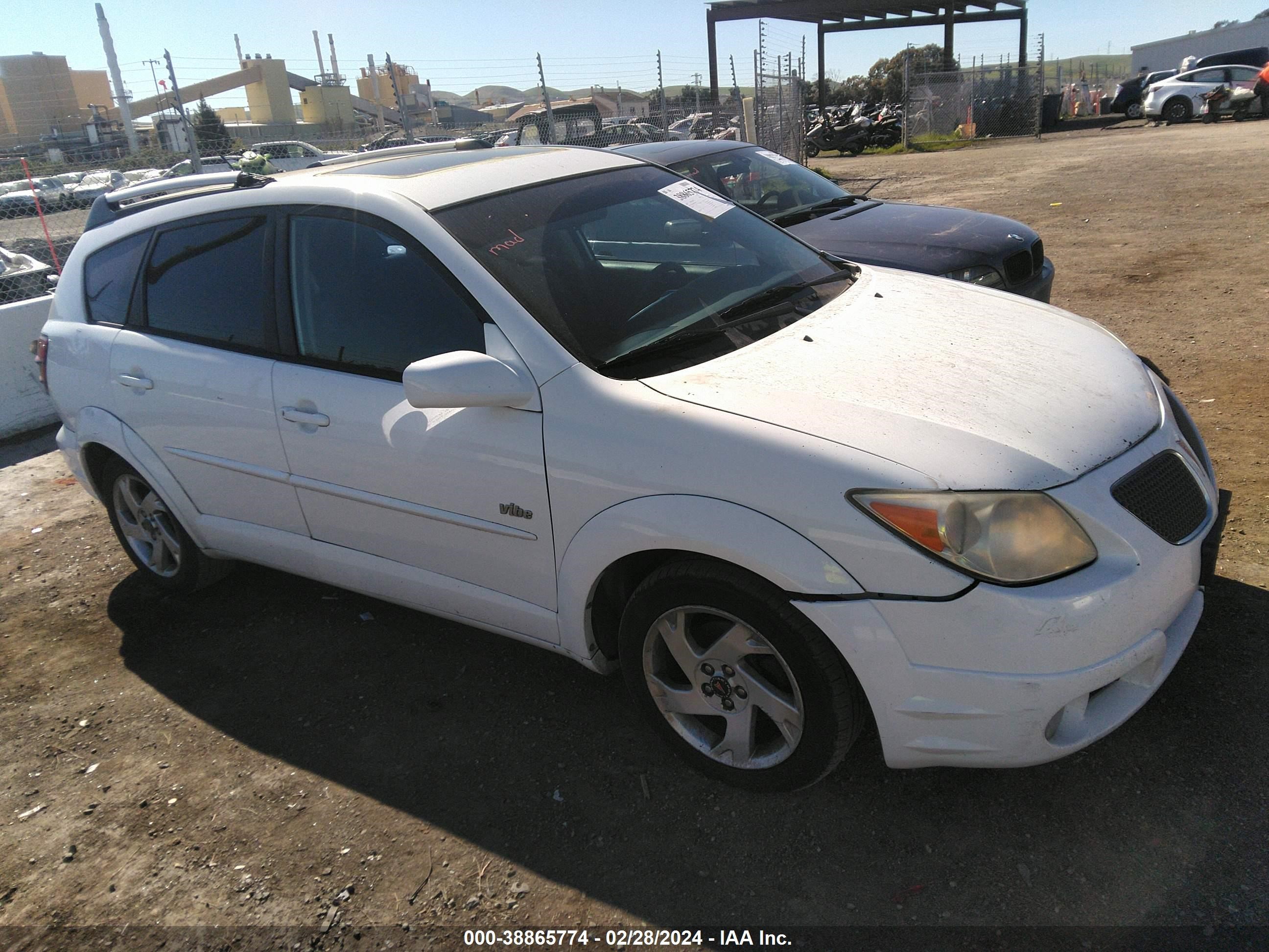 PONTIAC VIBE 2005 5y2sl63845z446563