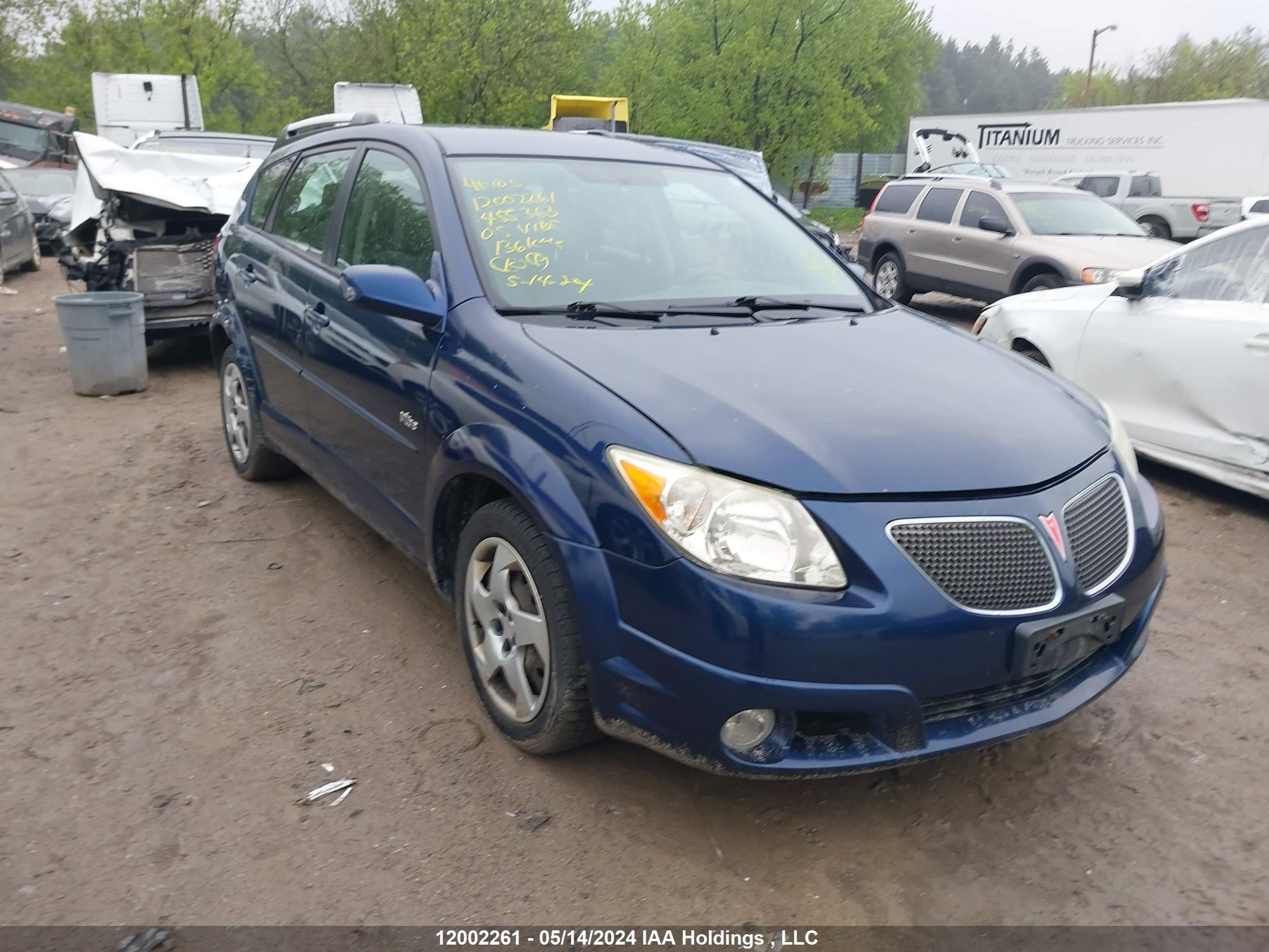 PONTIAC VIBE 2005 5y2sl63885z455363