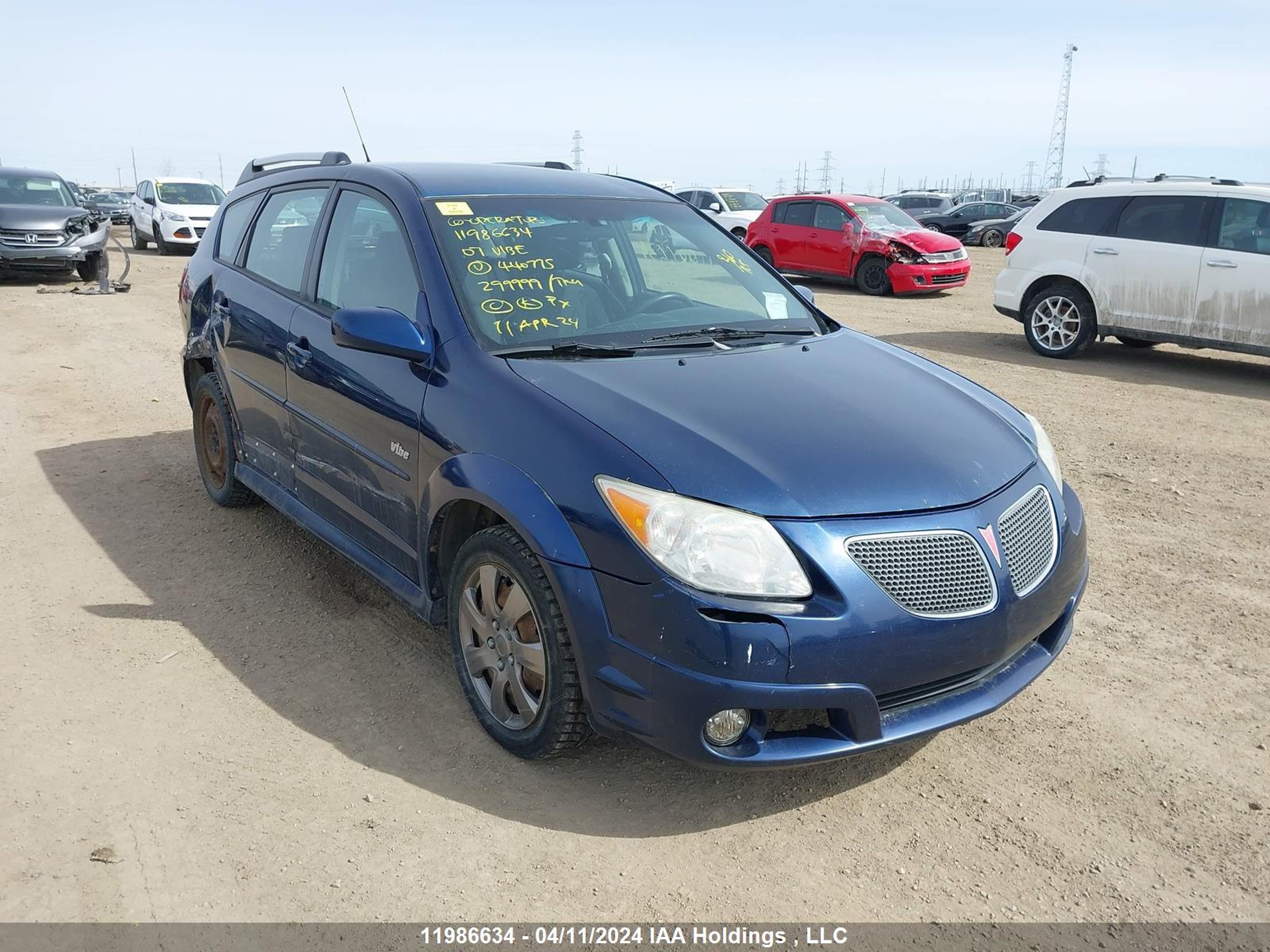 PONTIAC VIBE 2007 5y2sl65807z440775