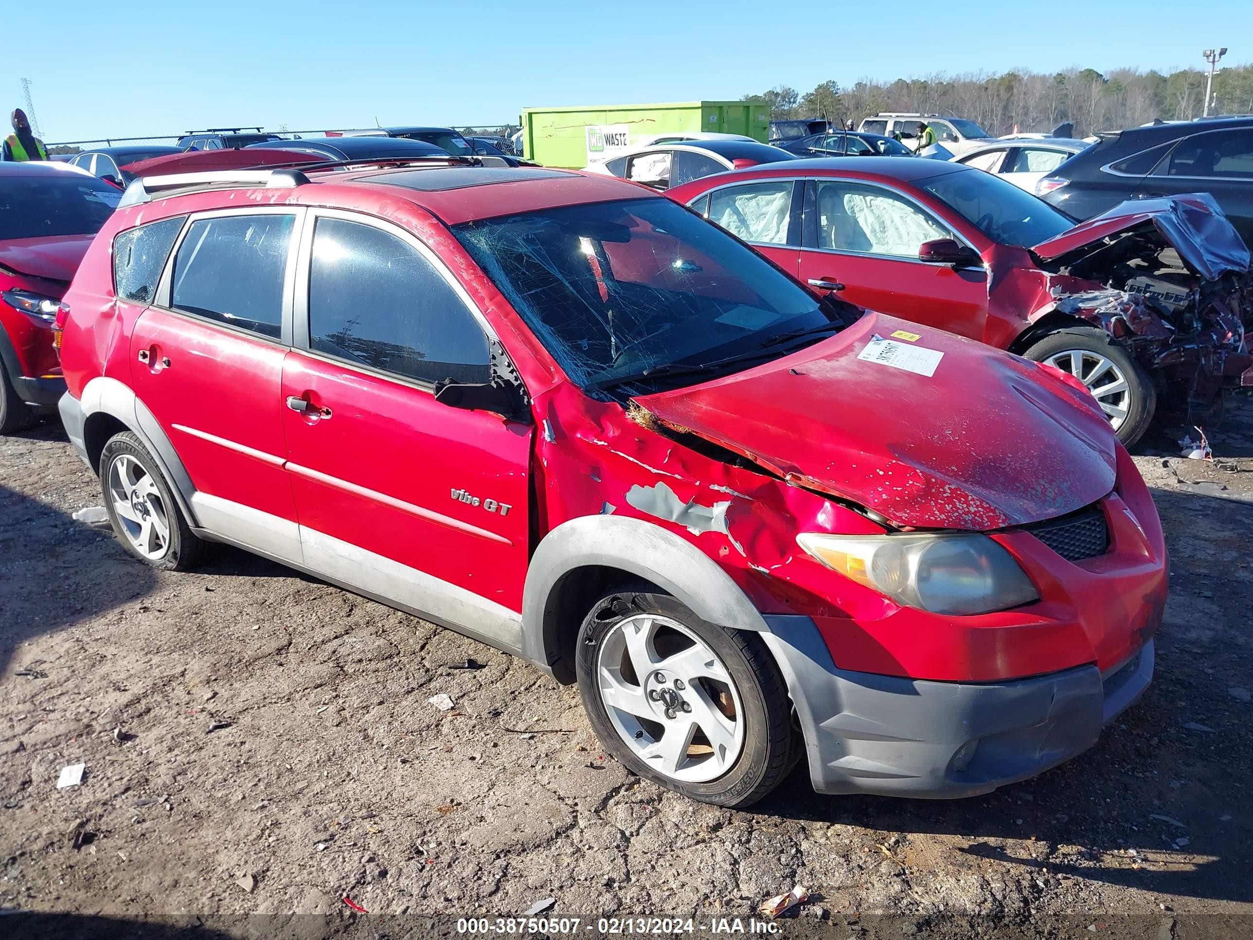 PONTIAC VIBE 2003 5y2sn62l23z425594