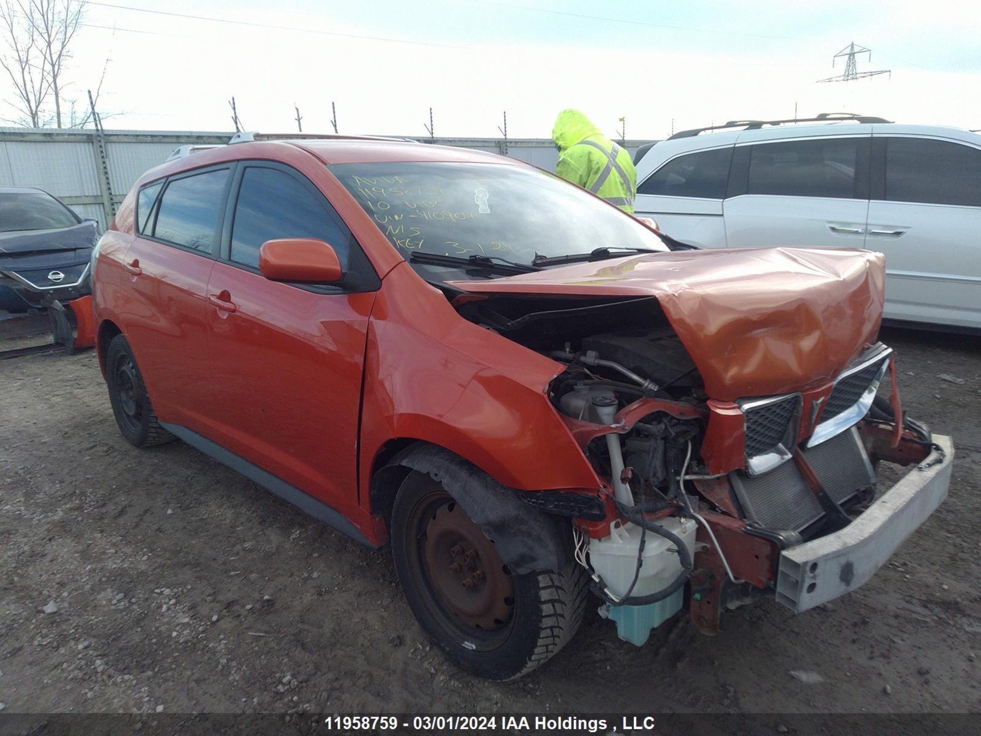 PONTIAC VIBE 2010 5y2sp6e86az410904