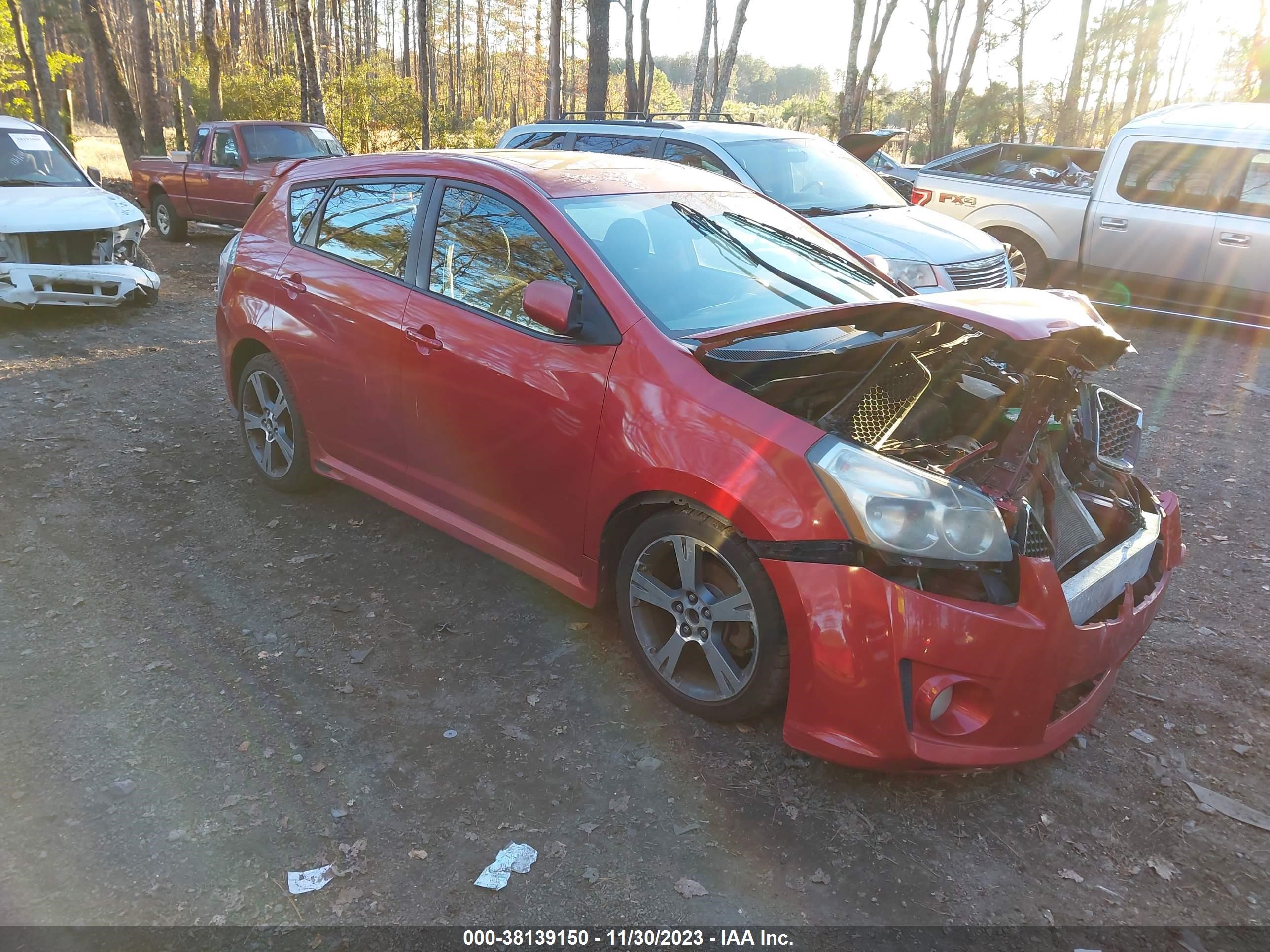 PONTIAC VIBE 2009 5y2sr67009z444298