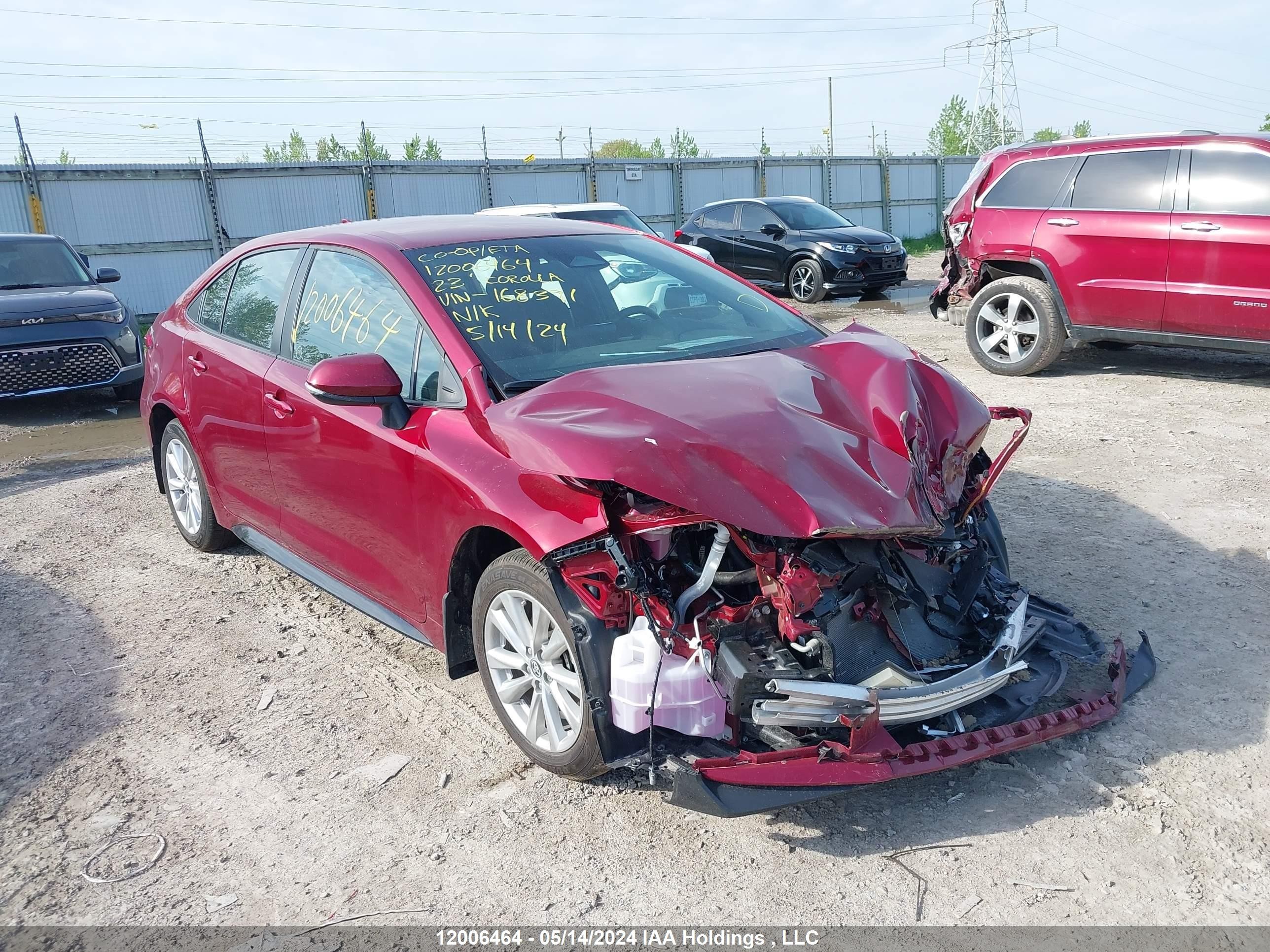 TOYOTA COROLLA 2023 5yfb4mbe5pp168391