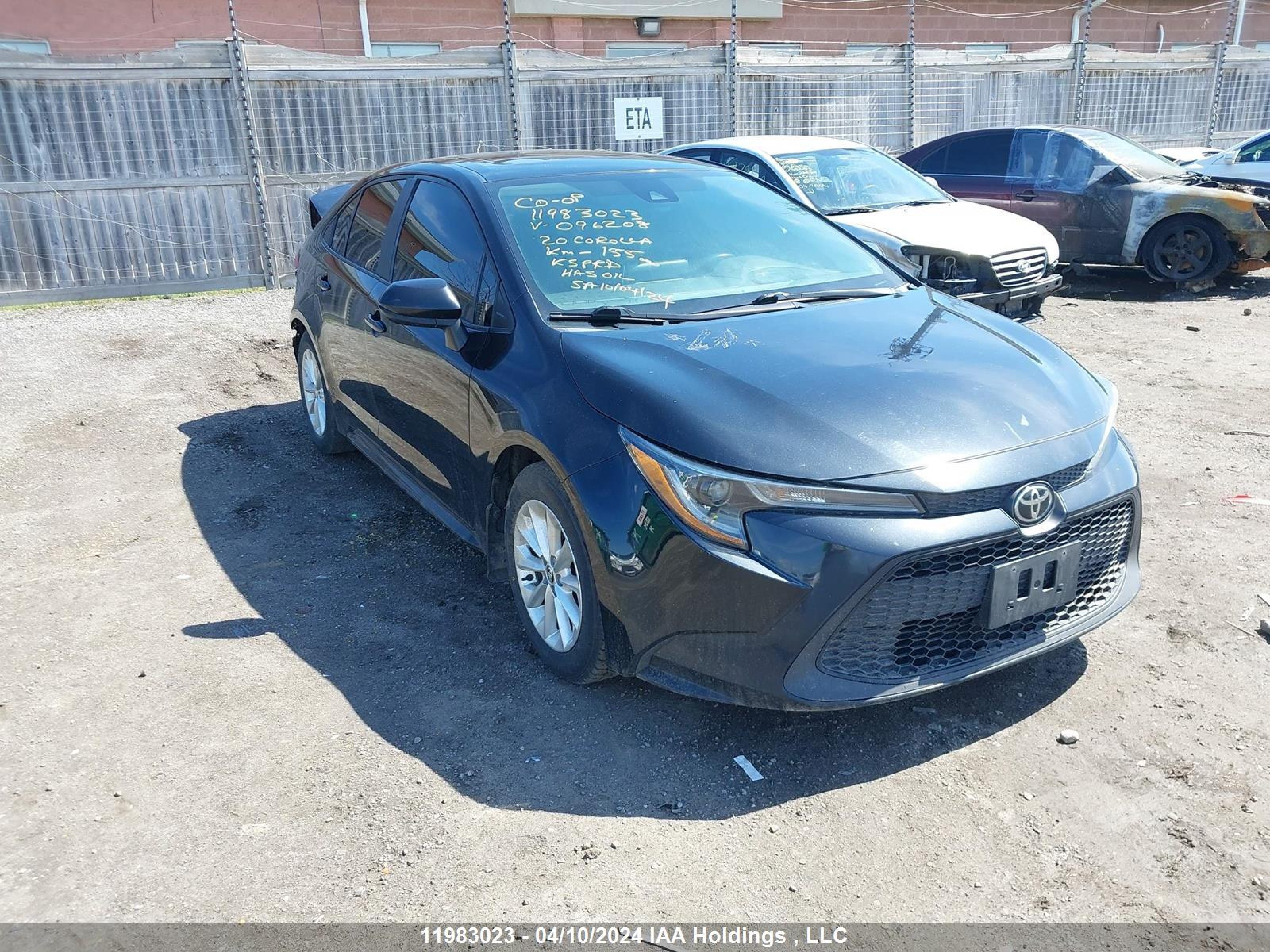 TOYOTA COROLLA 2020 5yfbprbe2lp096208