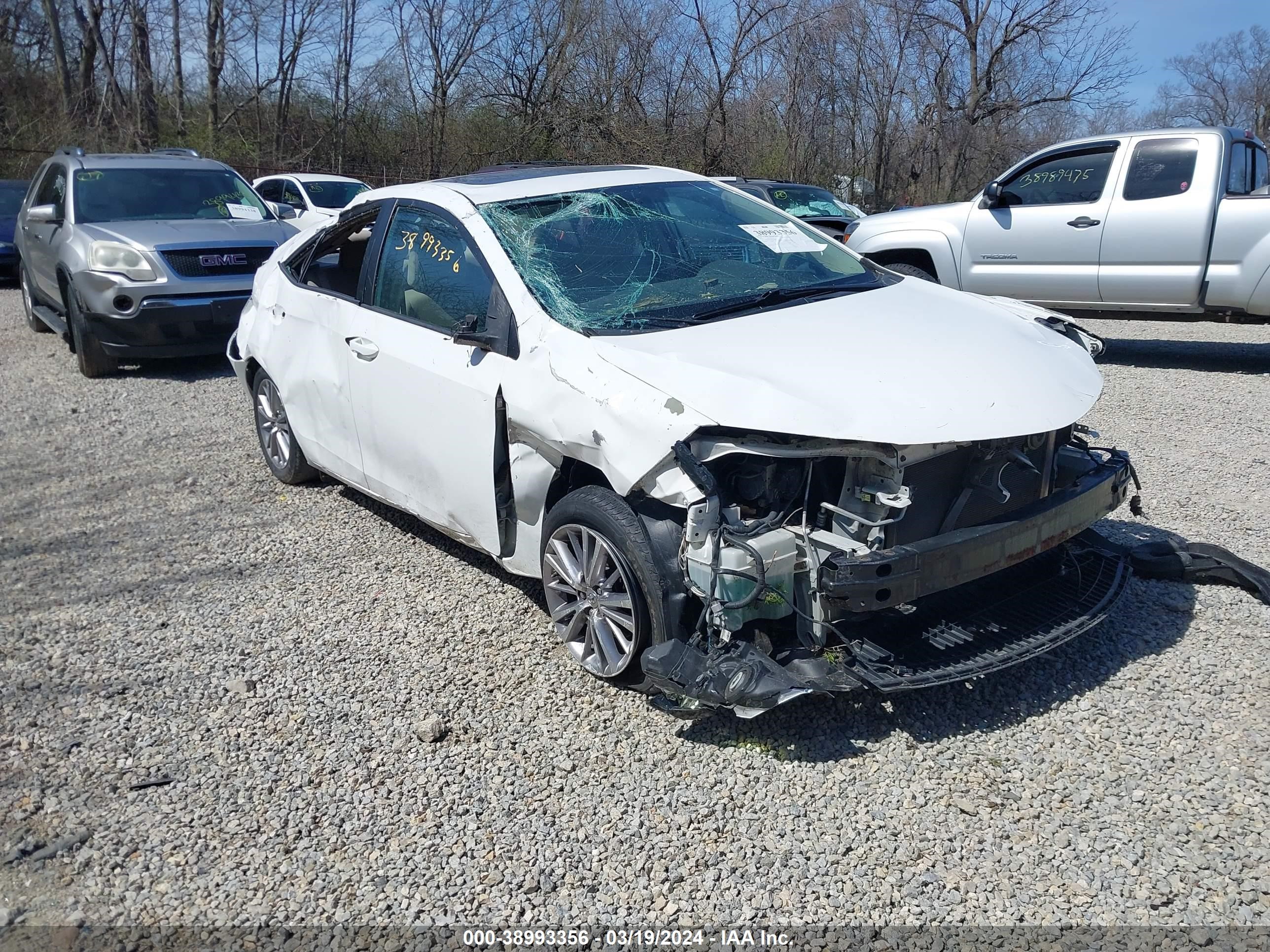 TOYOTA COROLLA 2014 5yfburhe3ep125380