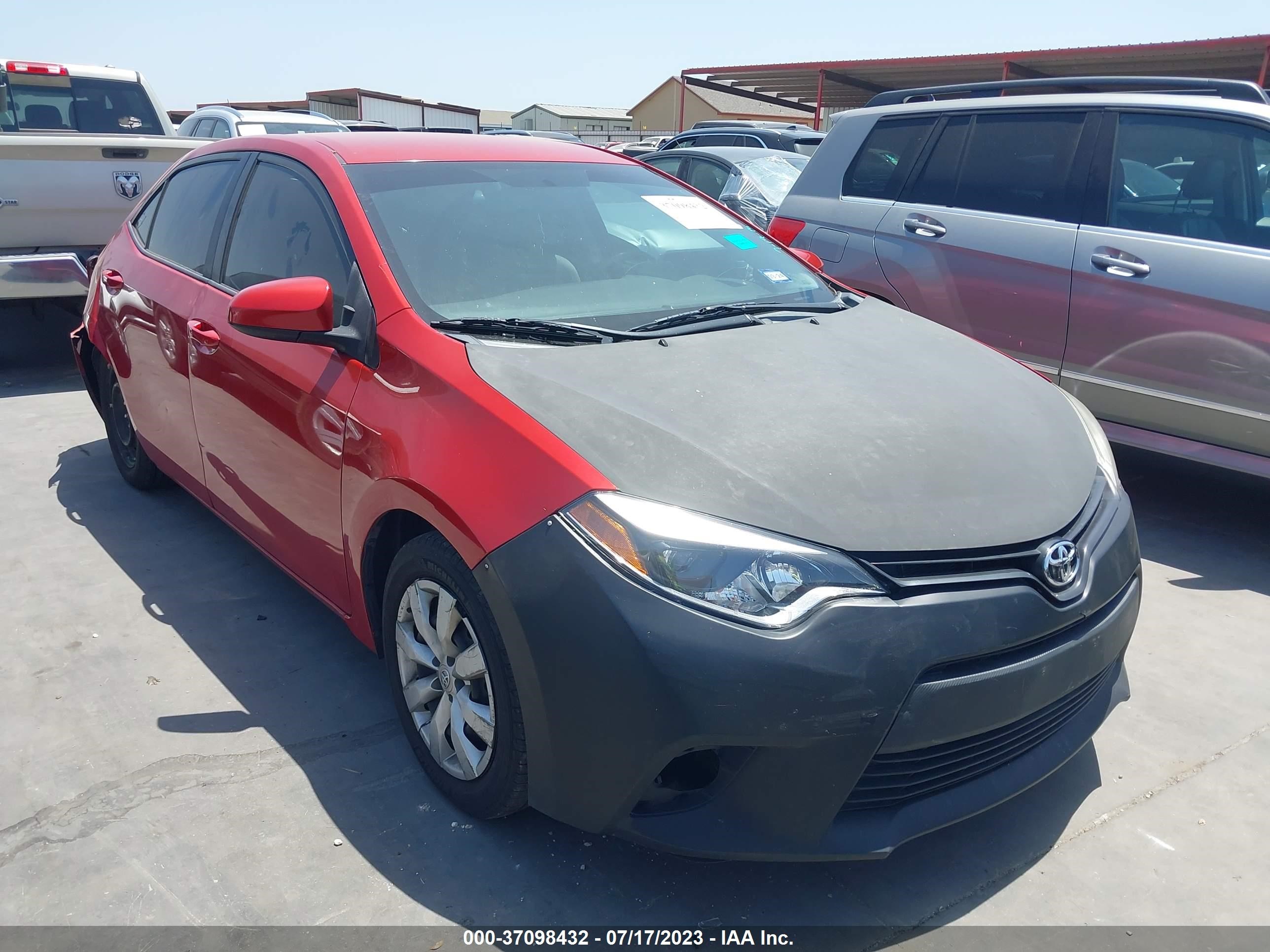 TOYOTA COROLLA 2014 5yfburhe5ep075923