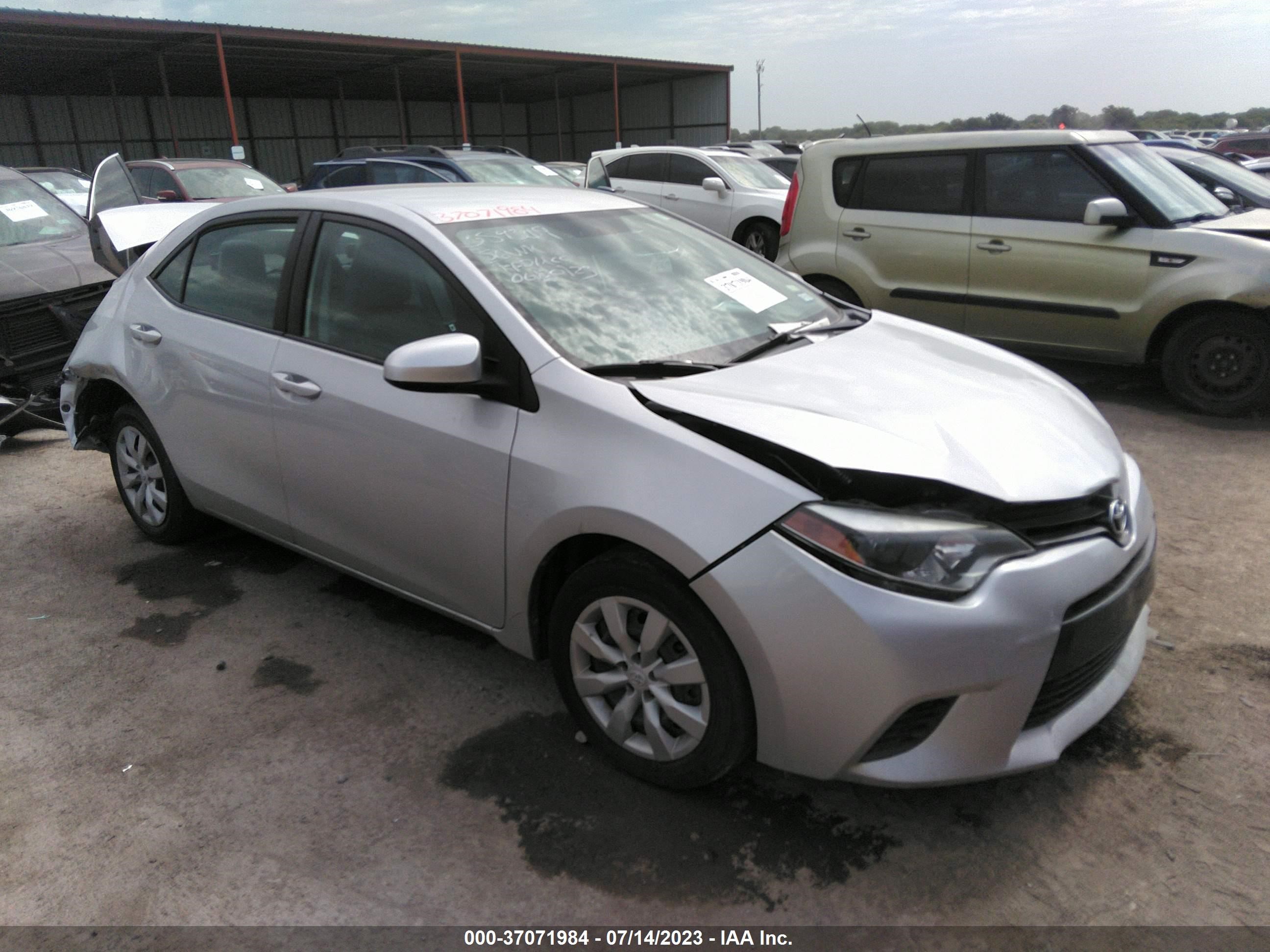 TOYOTA COROLLA 2016 5yfburhe5gp519661