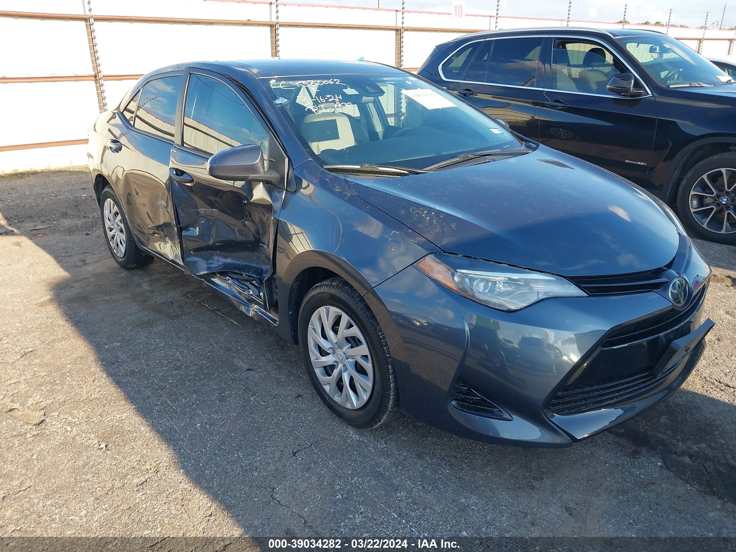 TOYOTA COROLLA 2018 5yfburhe5jp833317