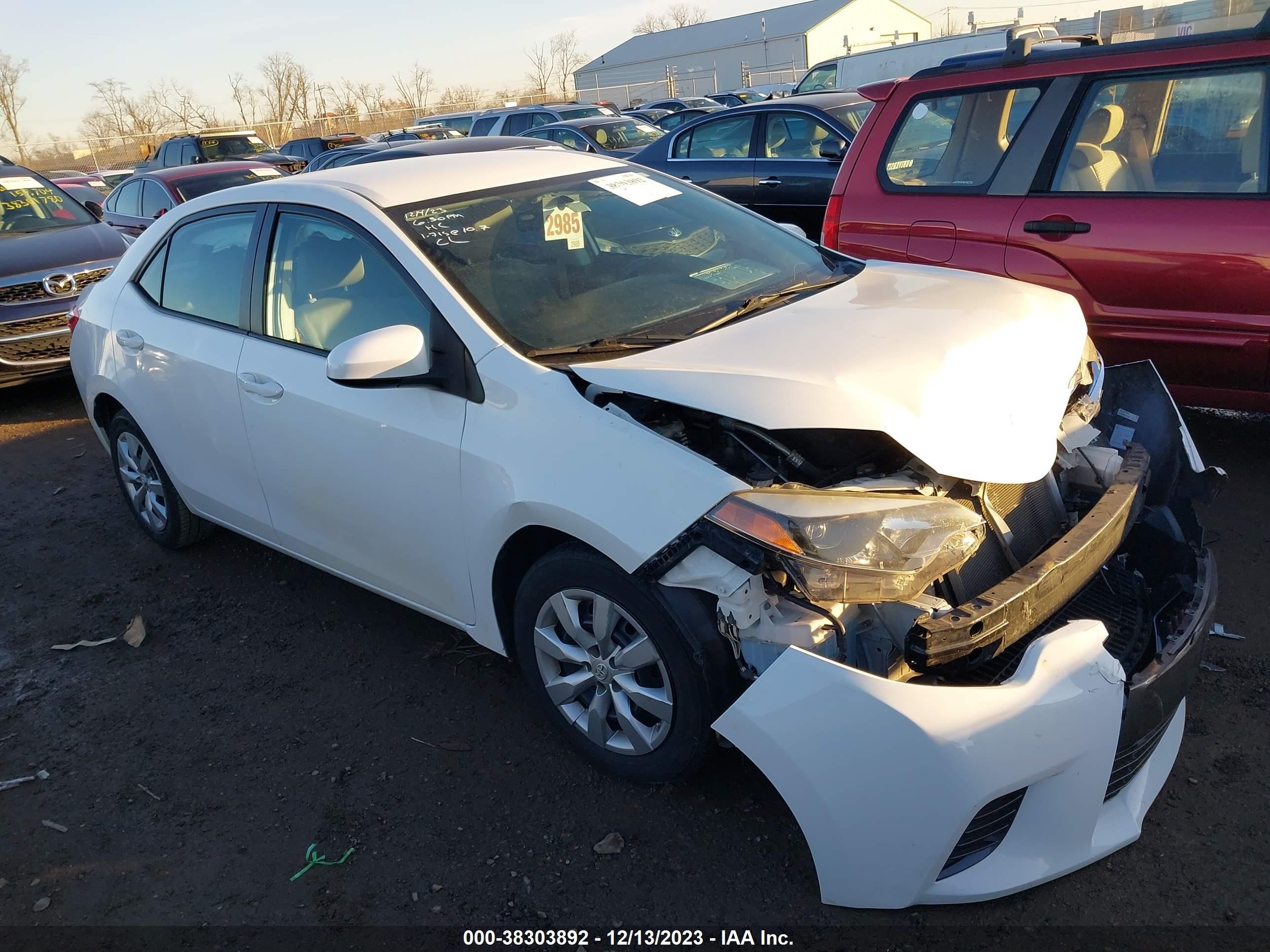 TOYOTA COROLLA 2016 5yfburhe6gp377787