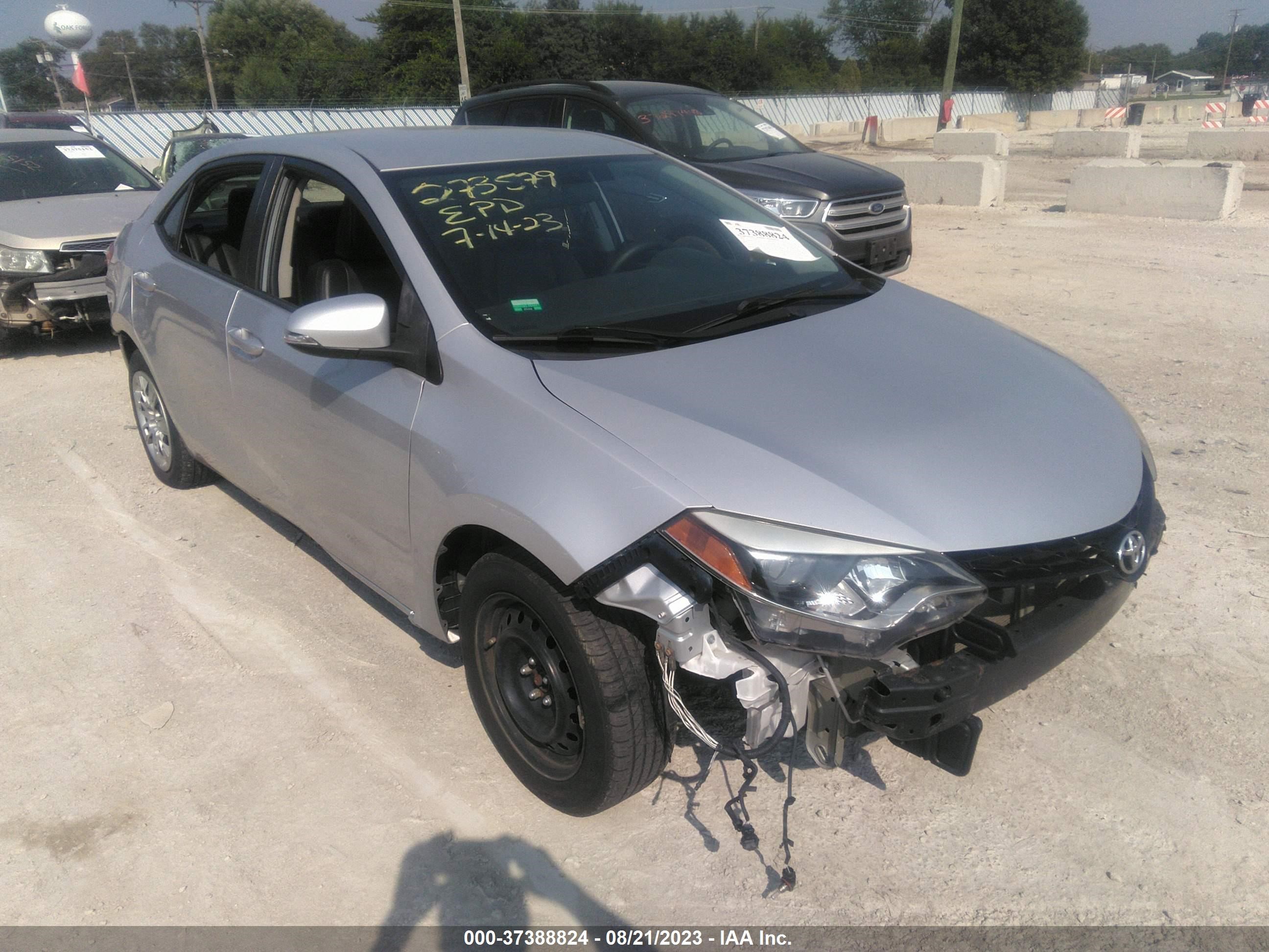 TOYOTA COROLLA 2014 5yfburhe9ep135914