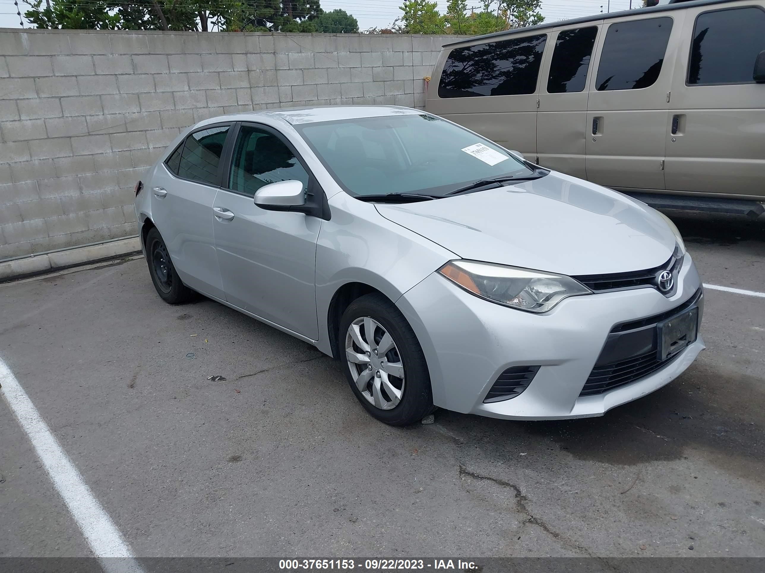 TOYOTA COROLLA 2016 5yfburhe9gp380196