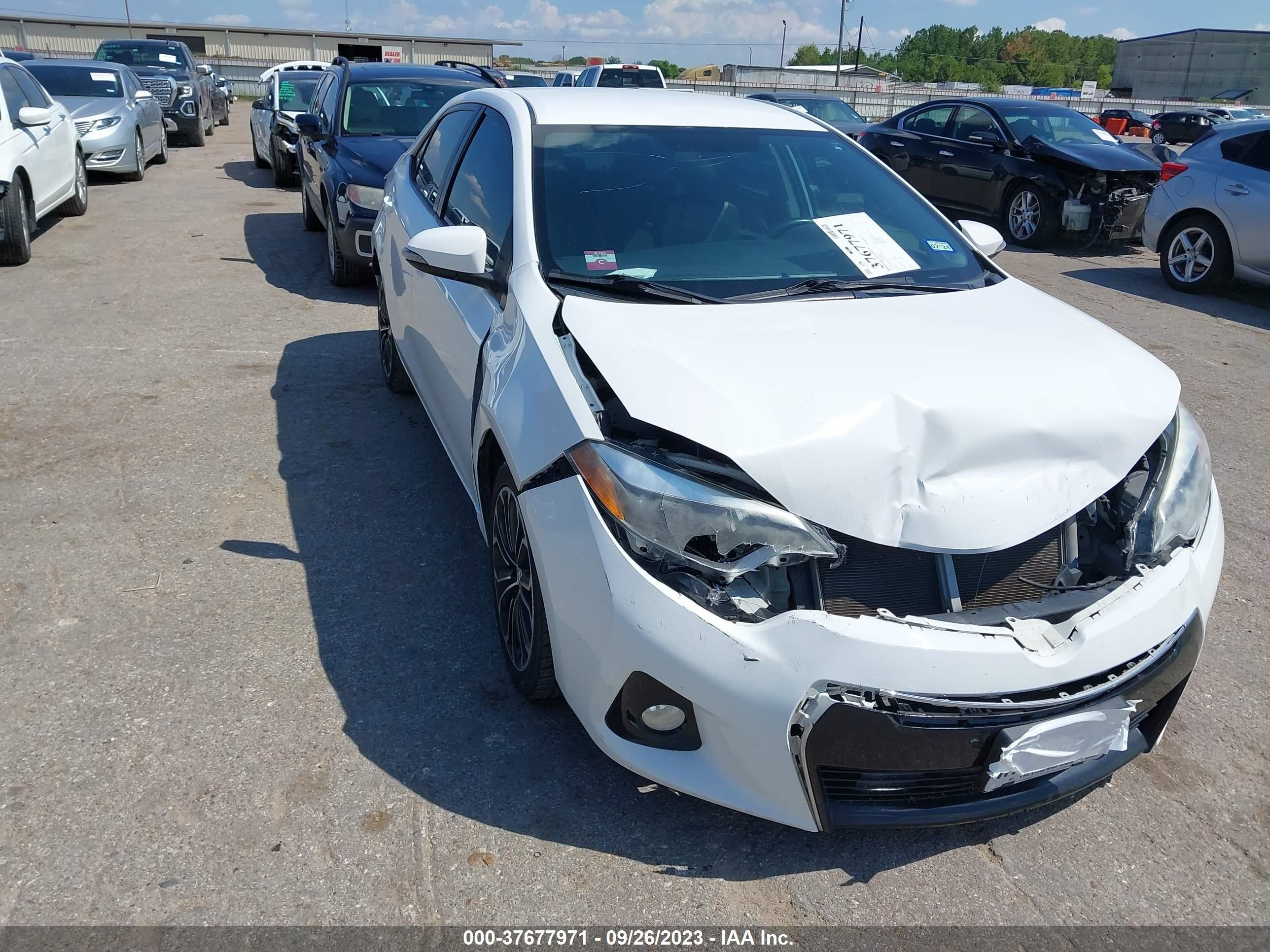 TOYOTA COROLLA 2016 5yfburhe9gp426206