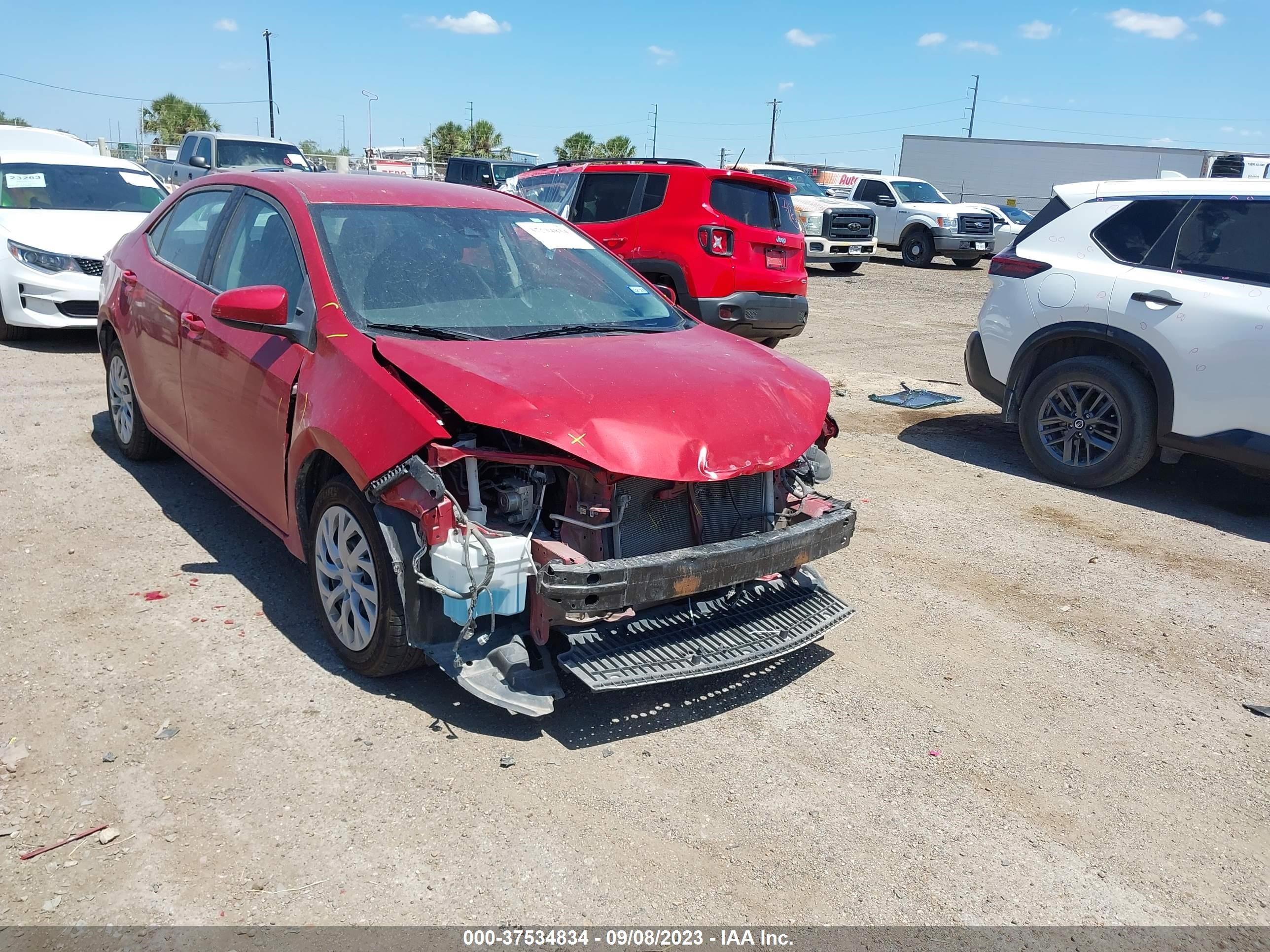 TOYOTA COROLLA 2019 5yfburhe9kp930280