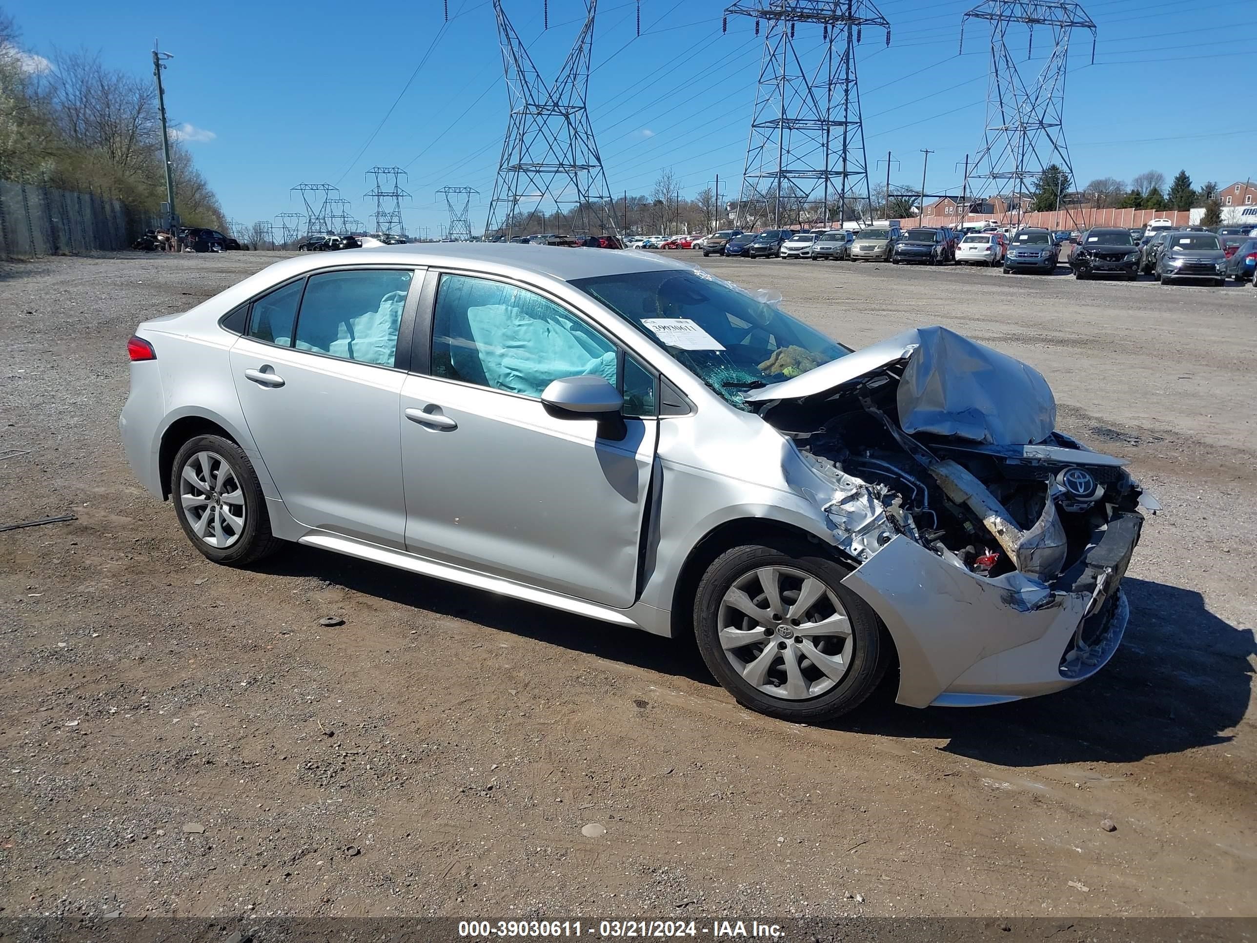 TOYOTA COROLLA 2021 5yfepmae9mp168069