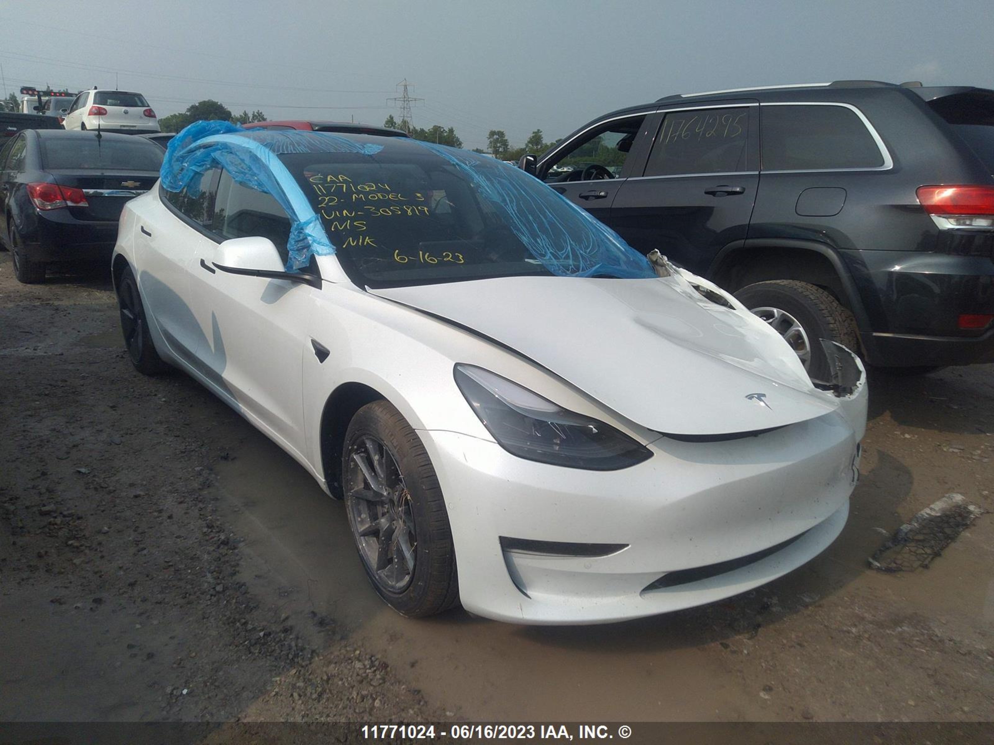 TESLA MODEL 3 2022 5yj3e1ea0nf305819