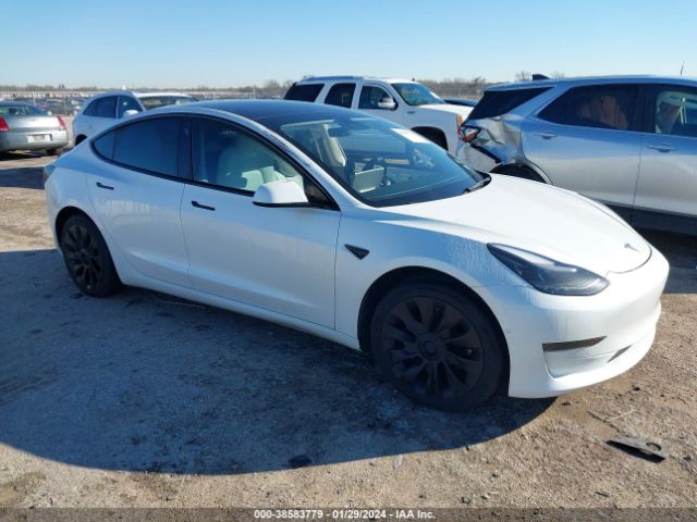 TESLA MODEL 3 2022 5yj3e1ea0nf346838