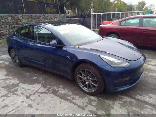 TESLA MODEL 3 2021 5yj3e1ea1mf922161